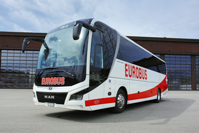 Bus der Deluxe-Klasse von EUROBUS...