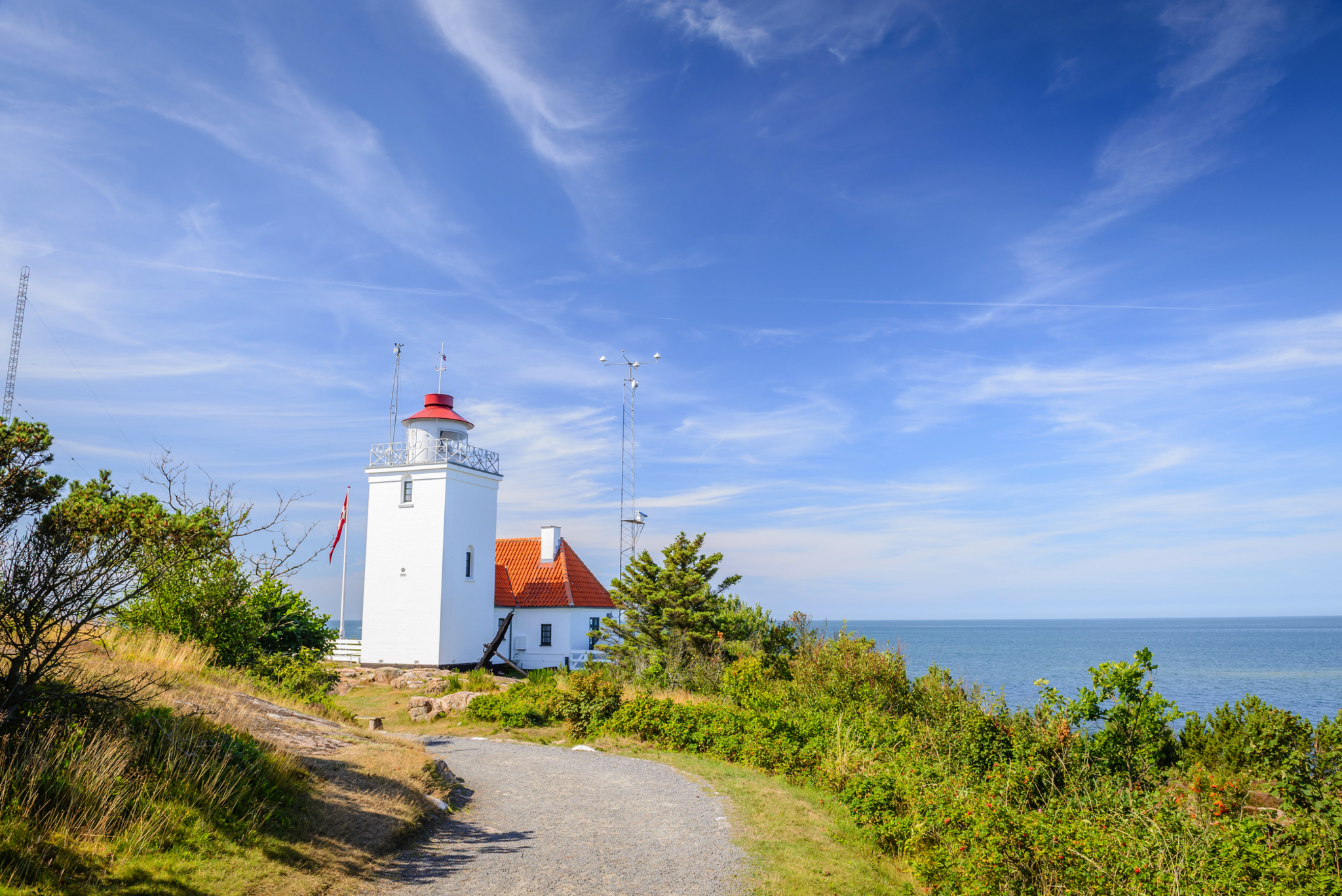 Leuchtturm Hammerodde Fyr auf Bornholm Bild
