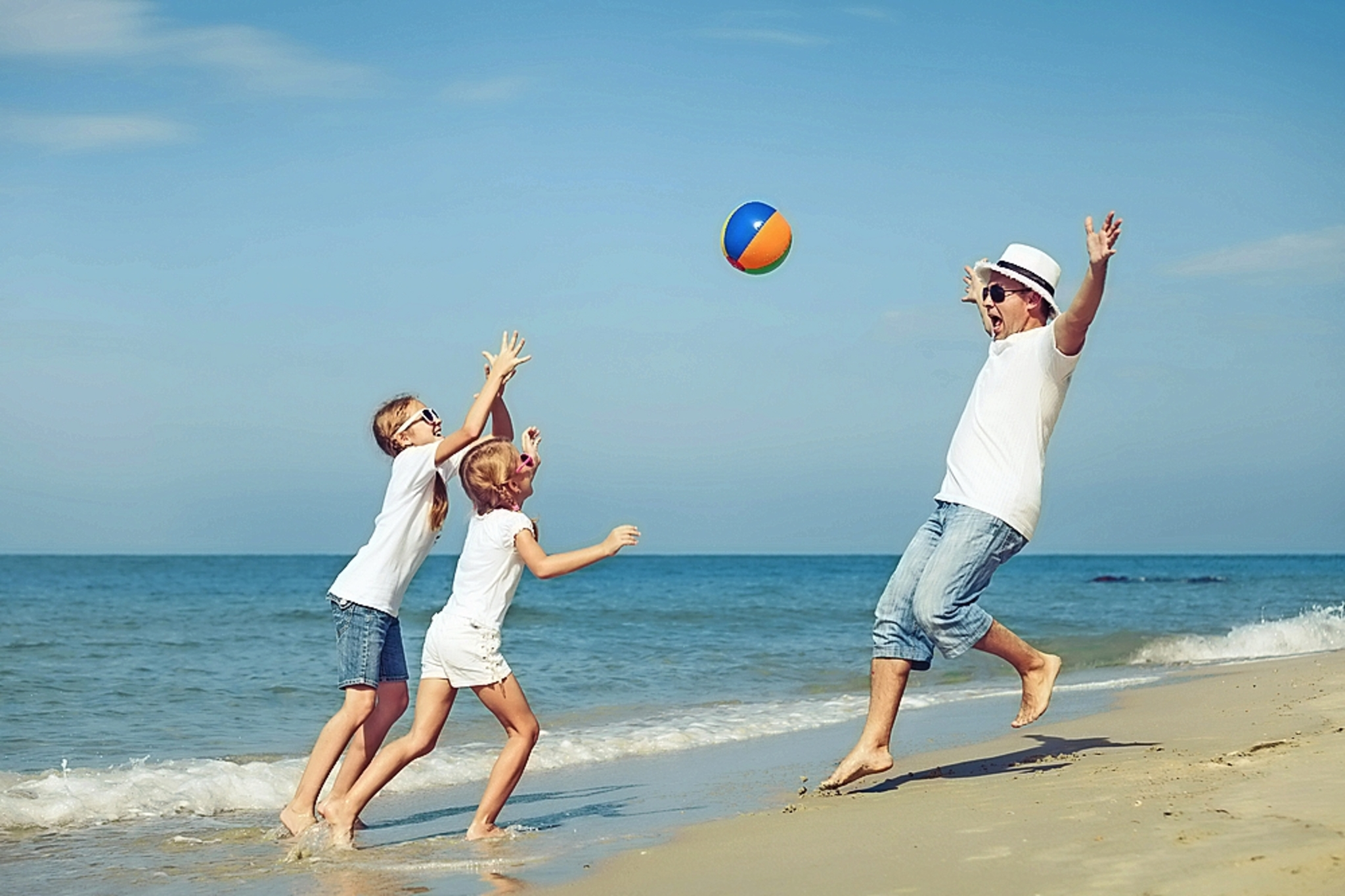 Spass am Strand Bild