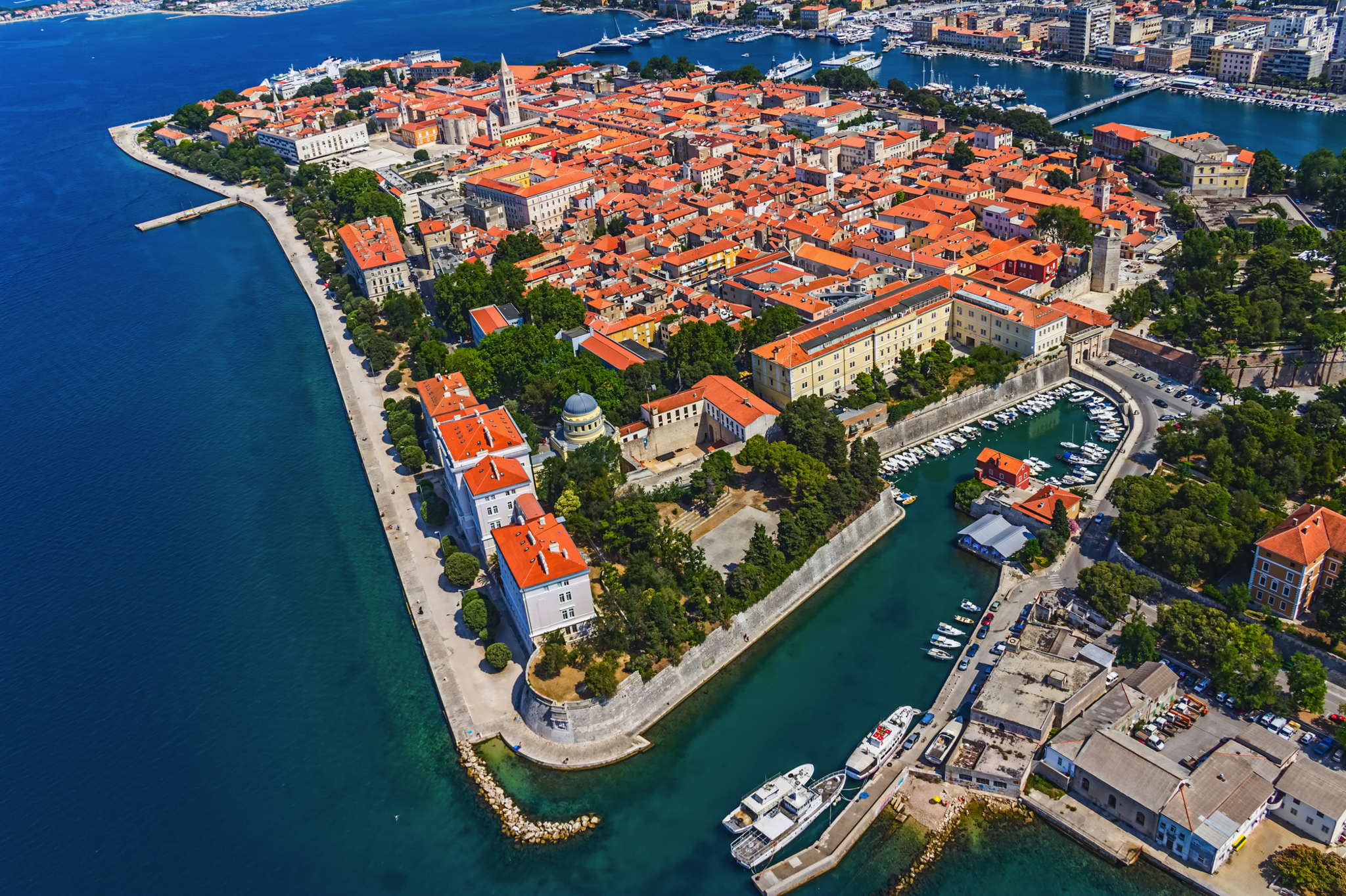 Zadar an der dalmatinischen Küste Kroatiens Bild