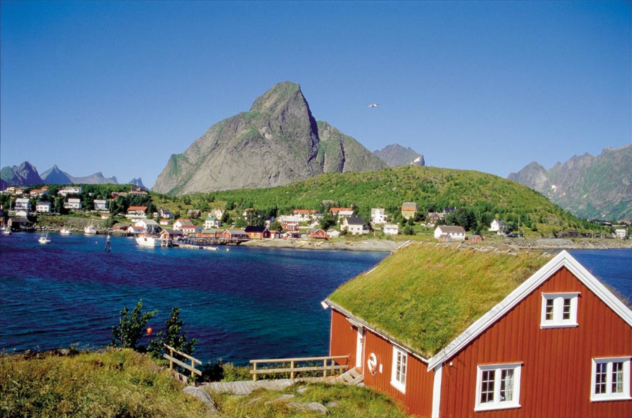 Fischerdorf Lofoten Bild