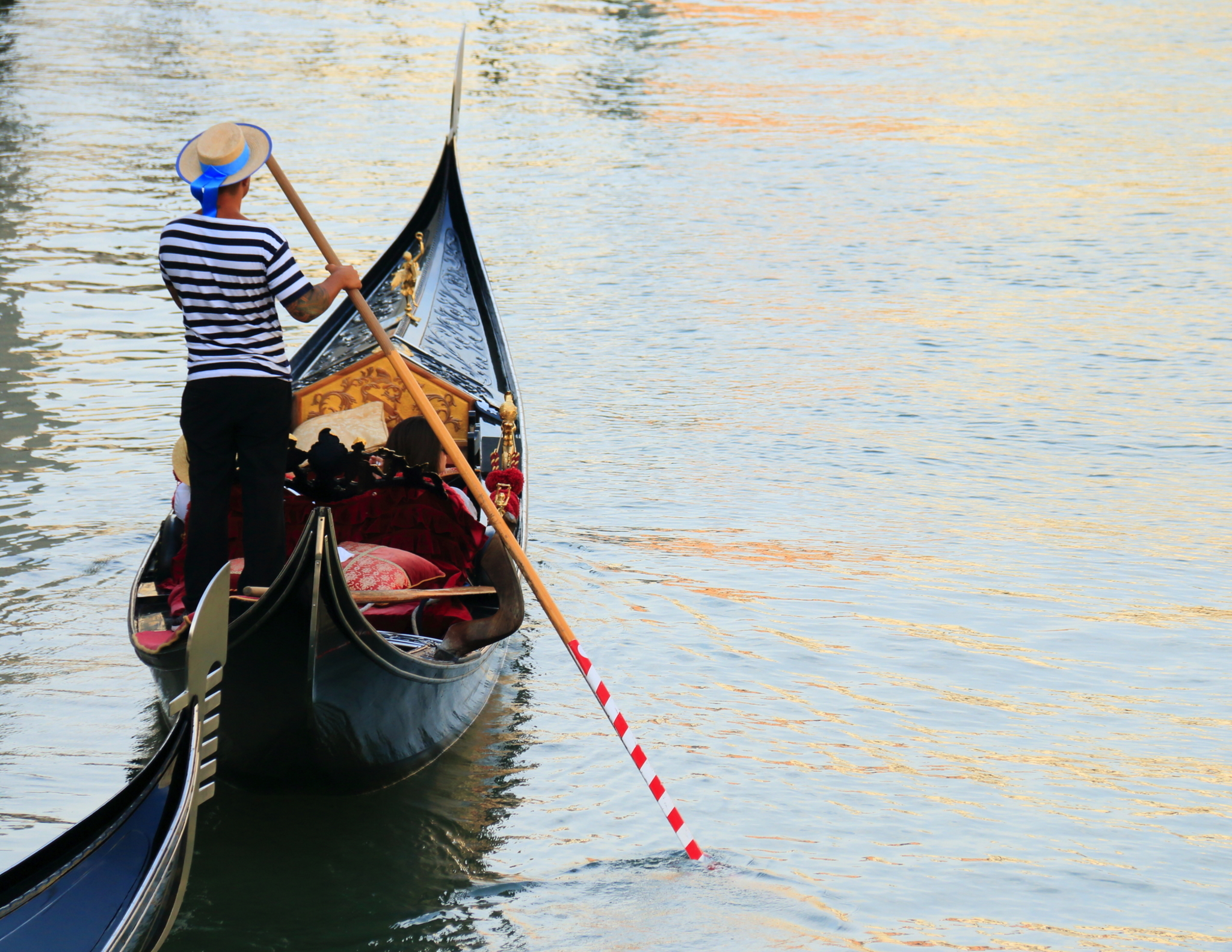 Gondoliere in Venedig Bild