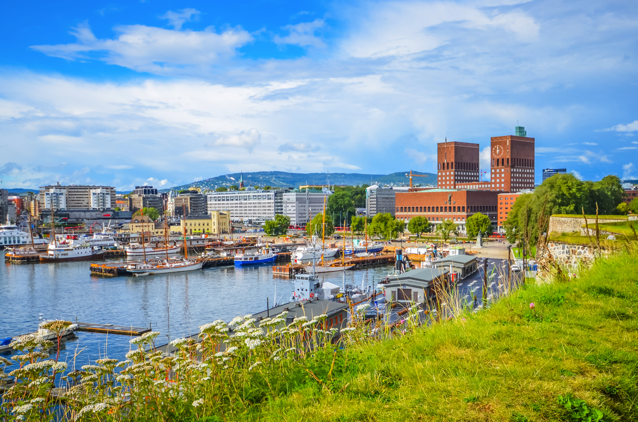 Oslo eine Stadt im Fjord Bild