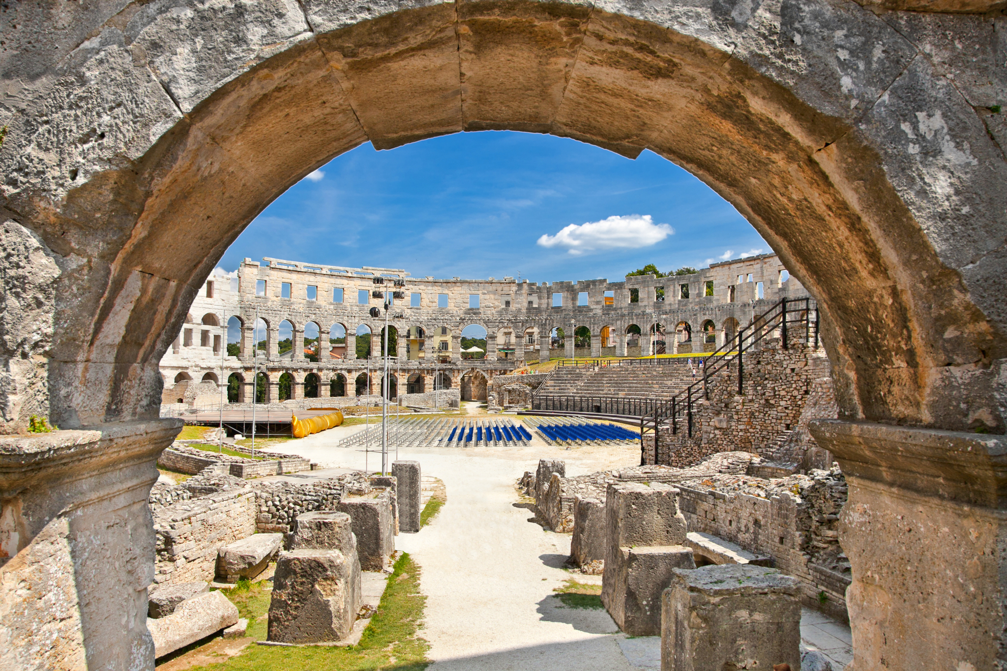 Römisches Amphitheater in Pula Bild