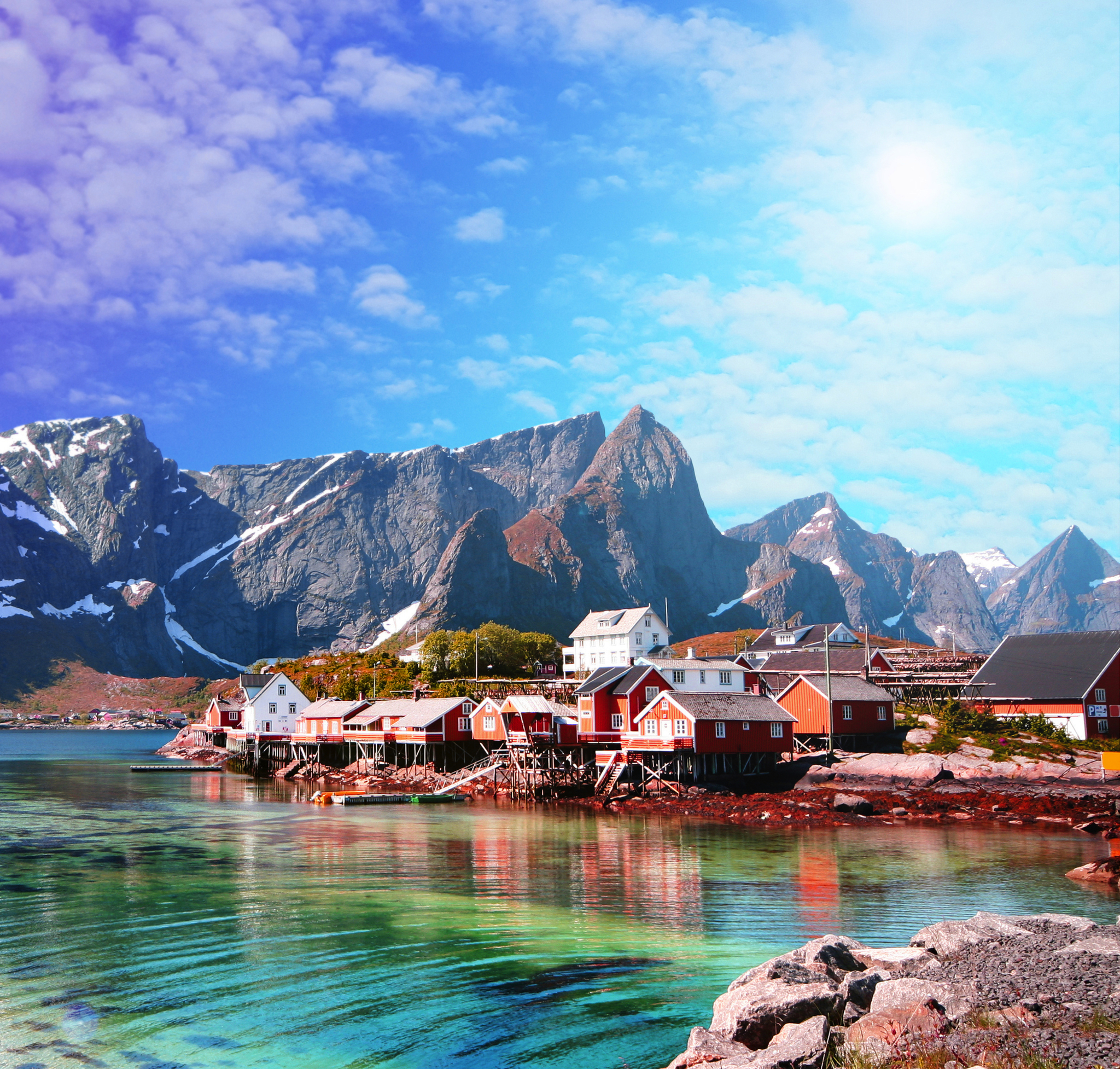 Insel Moskenesøya, Lofoten Bild