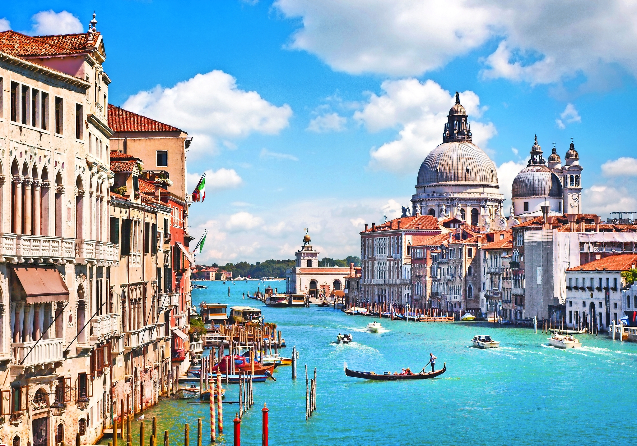 Canal Grande und Basilika Santa Maria della Salute Bild