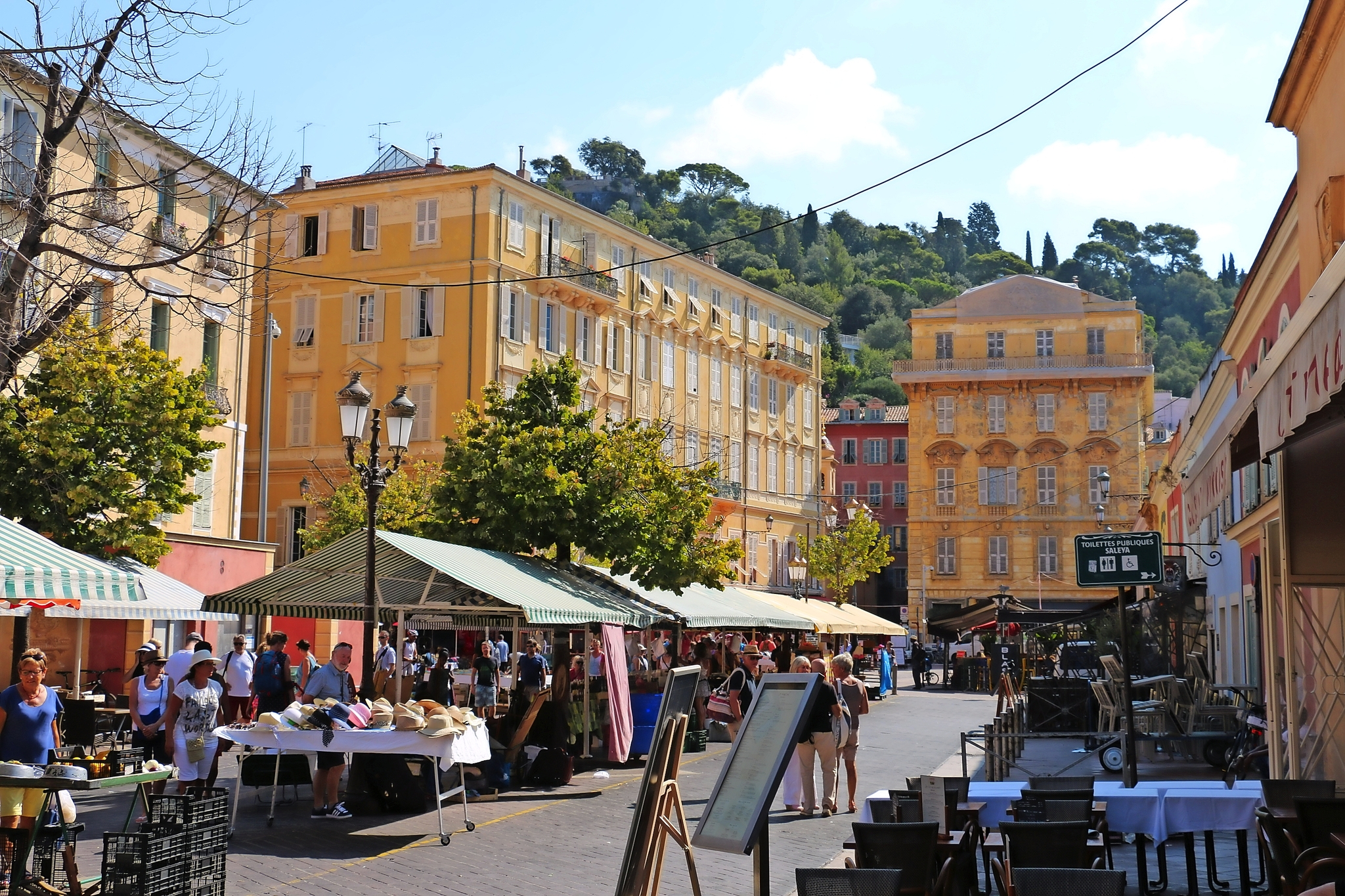 Blumenmarkt Cours Saleya in Nizza Bild