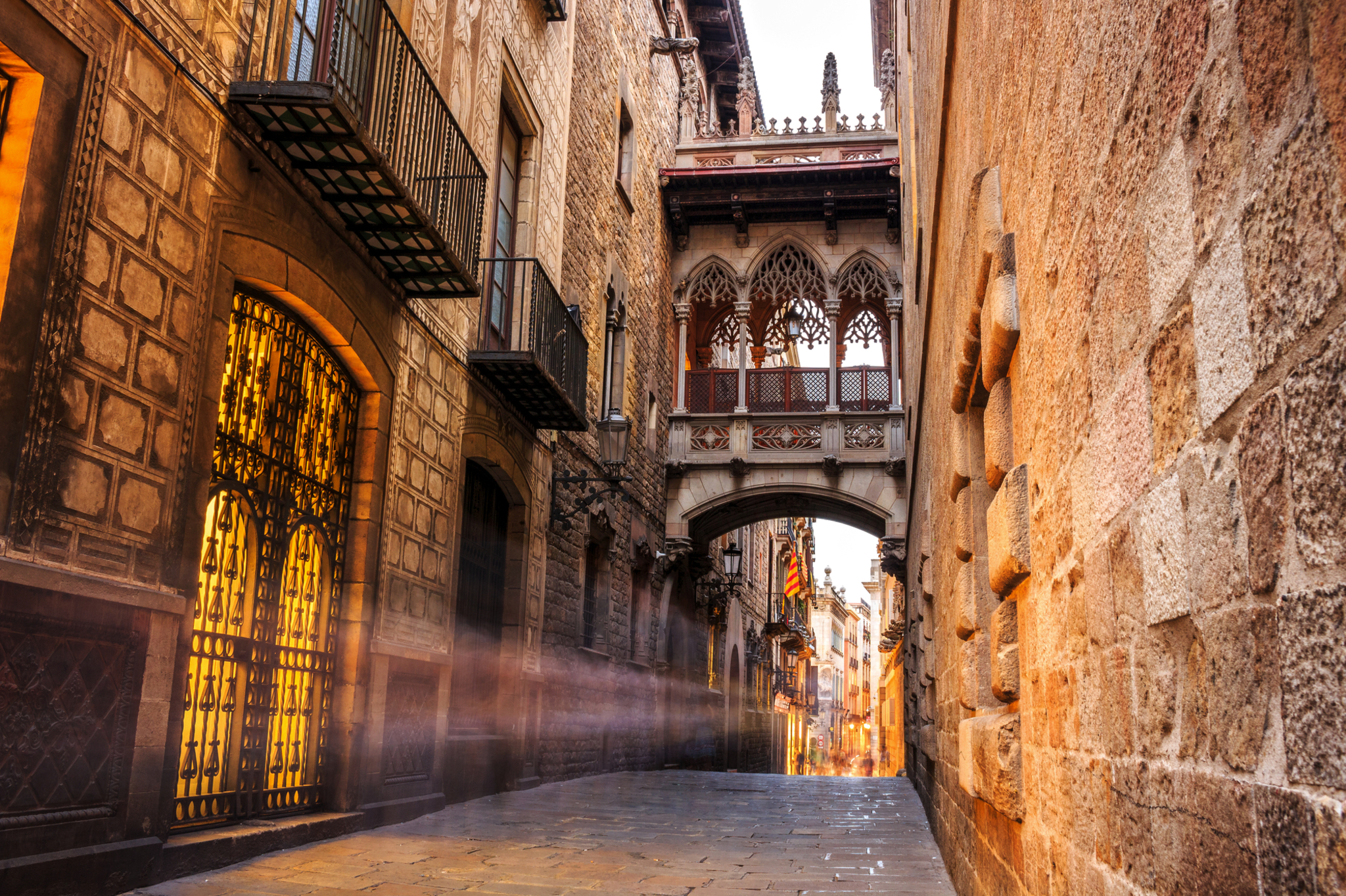 Stadtviertel Barri Gòtic in Barcelona Bild