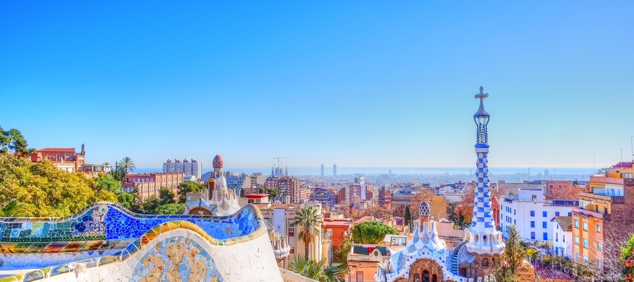 Park Güell in Barcelona Bild