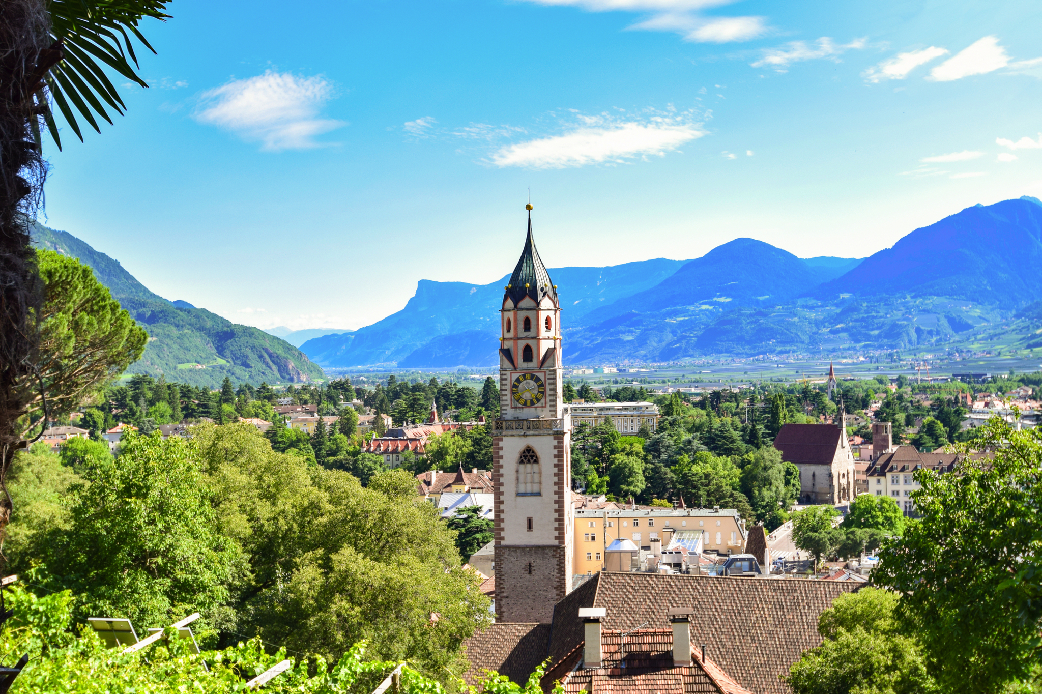 Aussicht auf Meran vom Tappeinerweg Bild