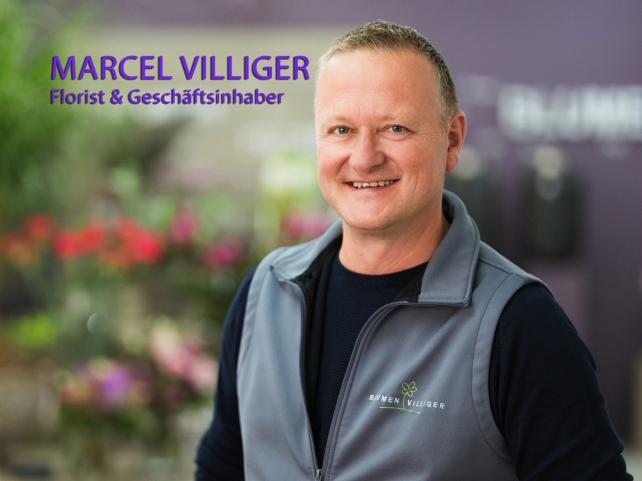 Marcel Villiger, Fleurop-Experte Bild