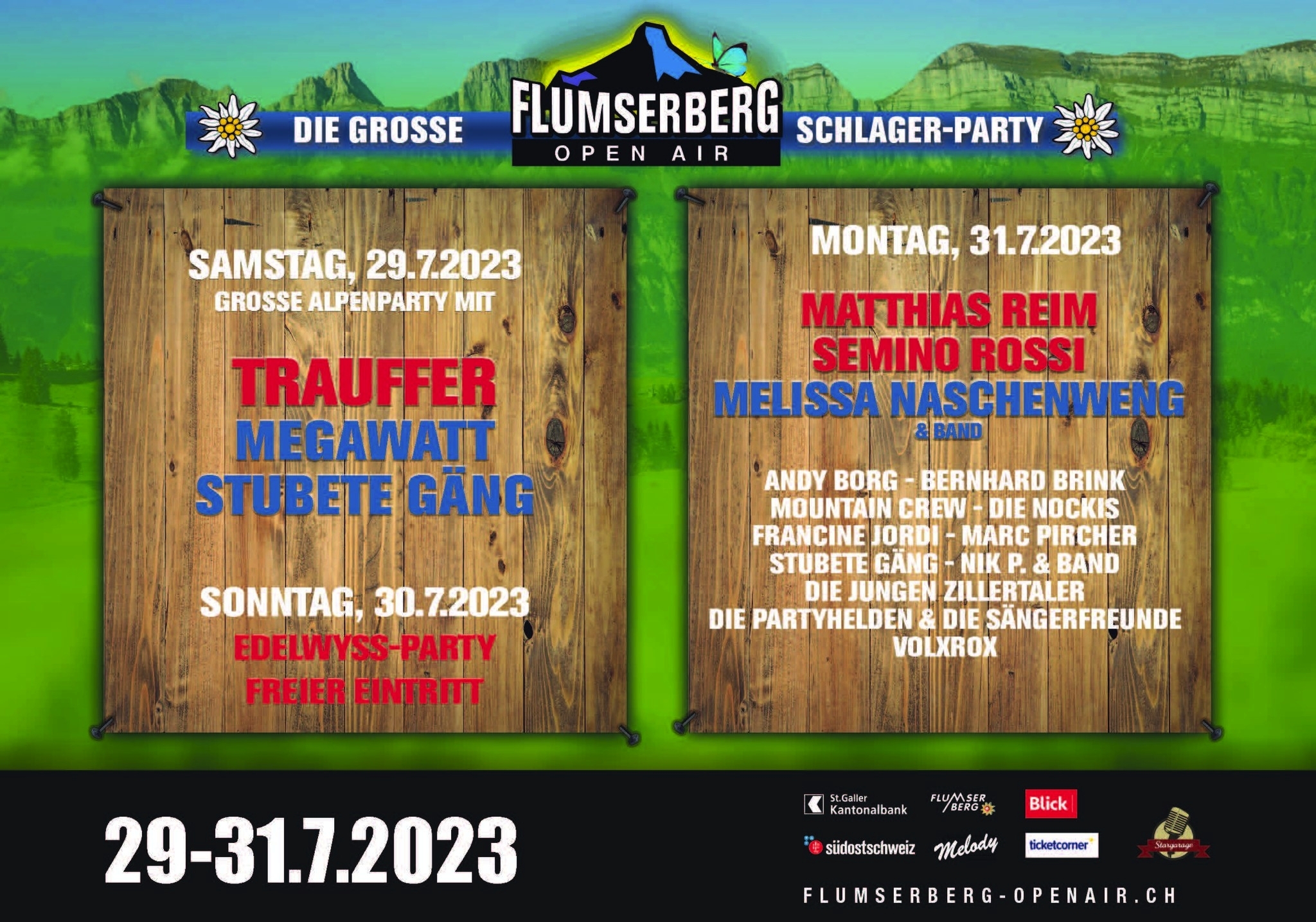 Mit Matthias Reim, Semino Rossi, Melissa Naschenweng, Andy Borg, Francine Jordi Bild