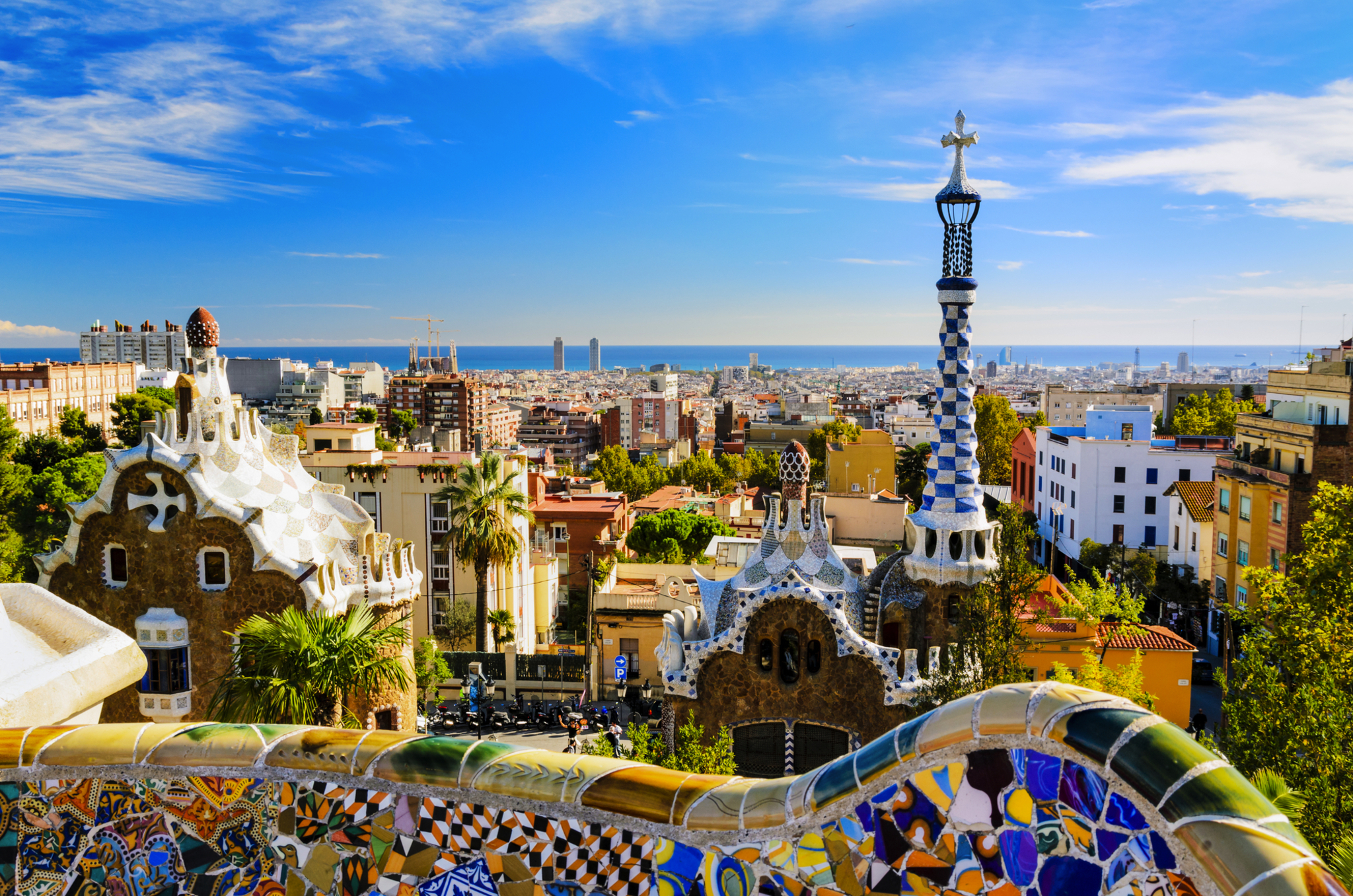 Park Güell in Barcelona Bild