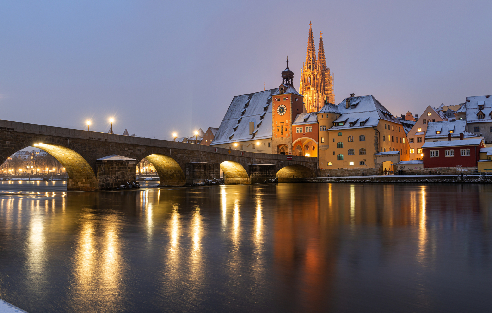 Regensburg im Winter Bild