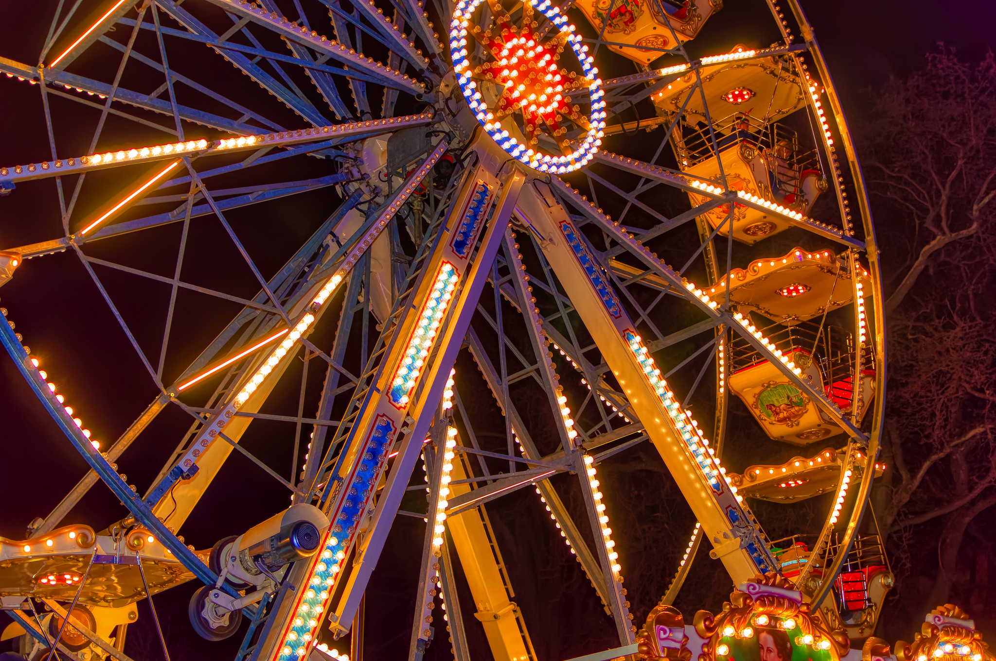 Prater-Riesenrad zur Weihnachtszeit in Wien Bild