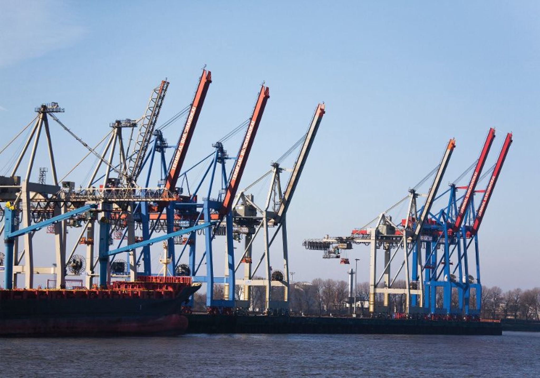 Hamburg Container Hafen Bild