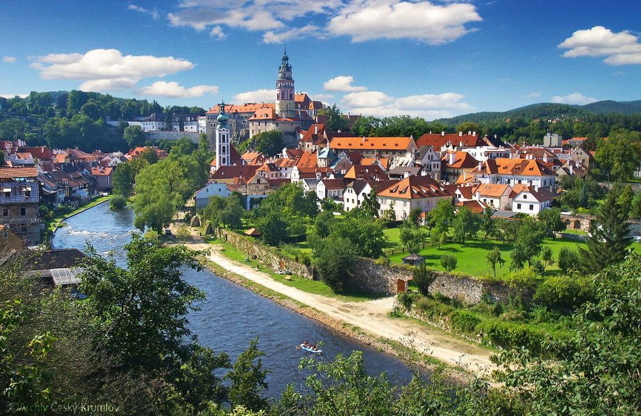 Blick auf Krumau Bild