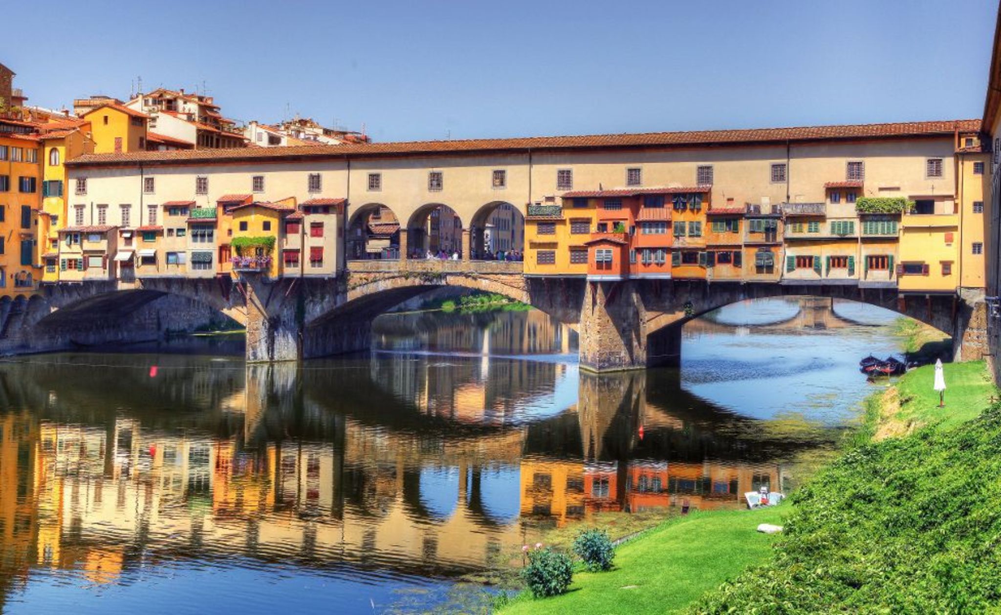 Brücke Ponte Vecchio über den Arno