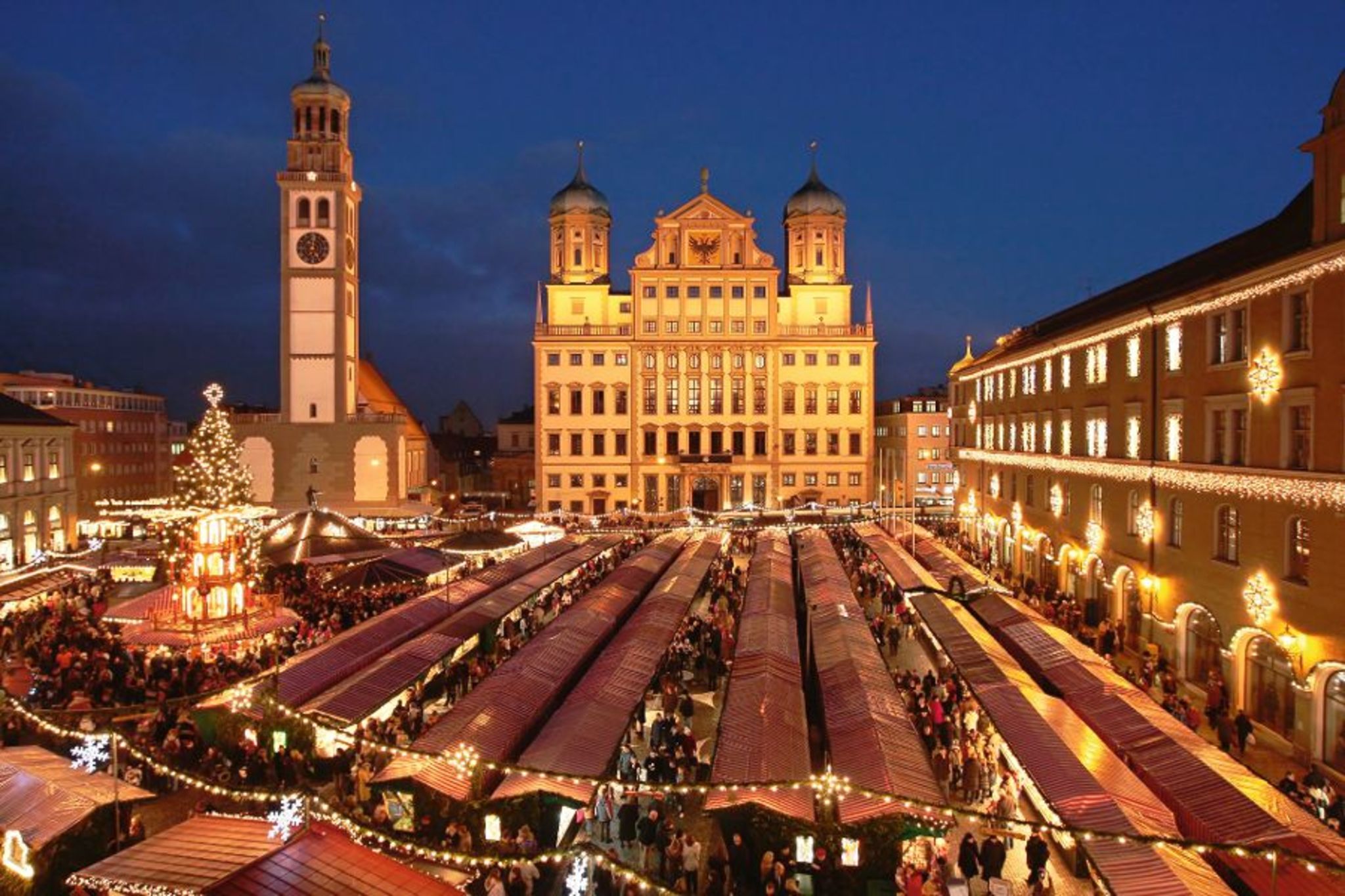 Weihnachtsmarkt Augsburg Bild
