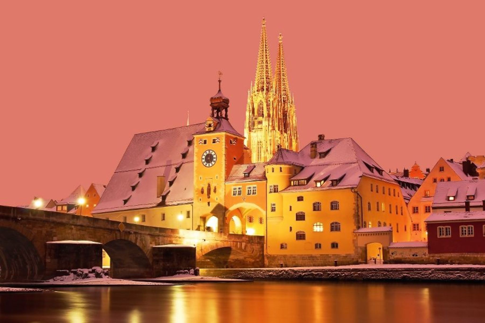 Winter in Regensburg Bild