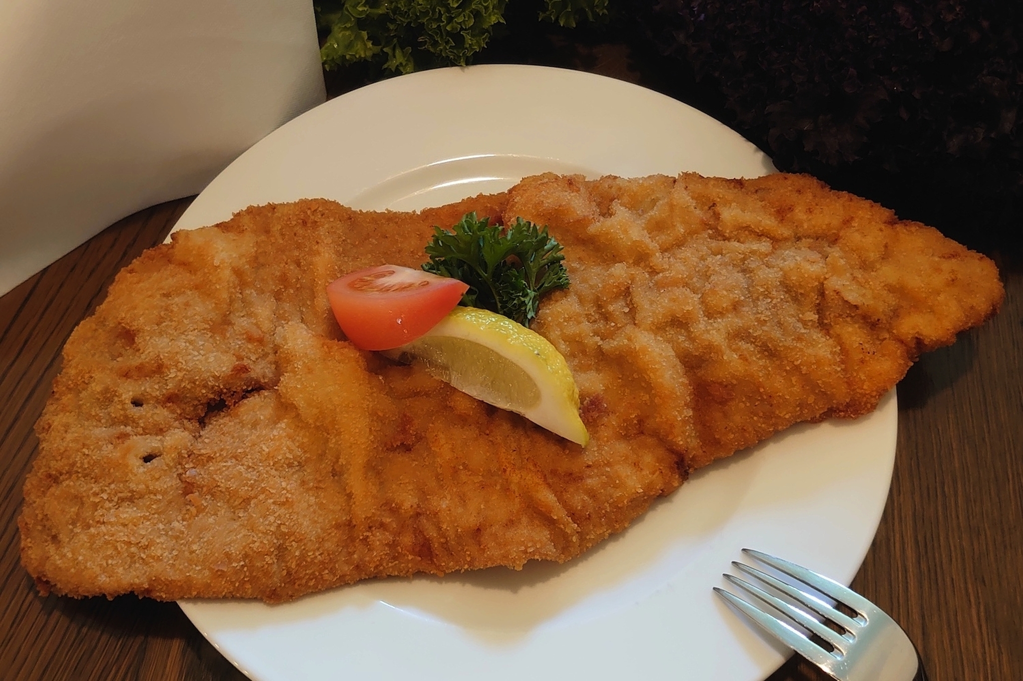 Das legendäre Schattenburg-Schnitzel (30 cm) Bild
