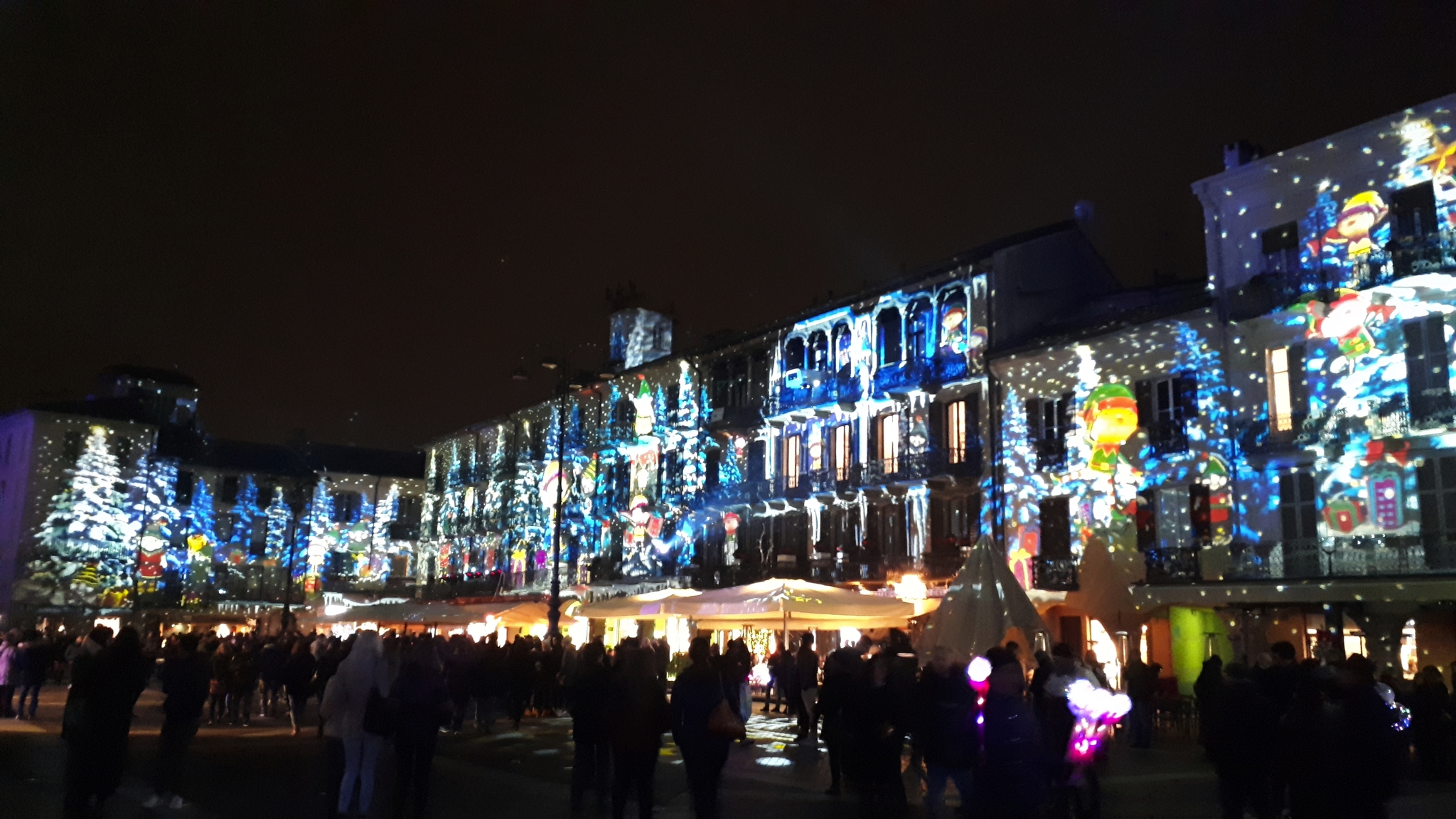 Lake Como Christmas Lights Bild