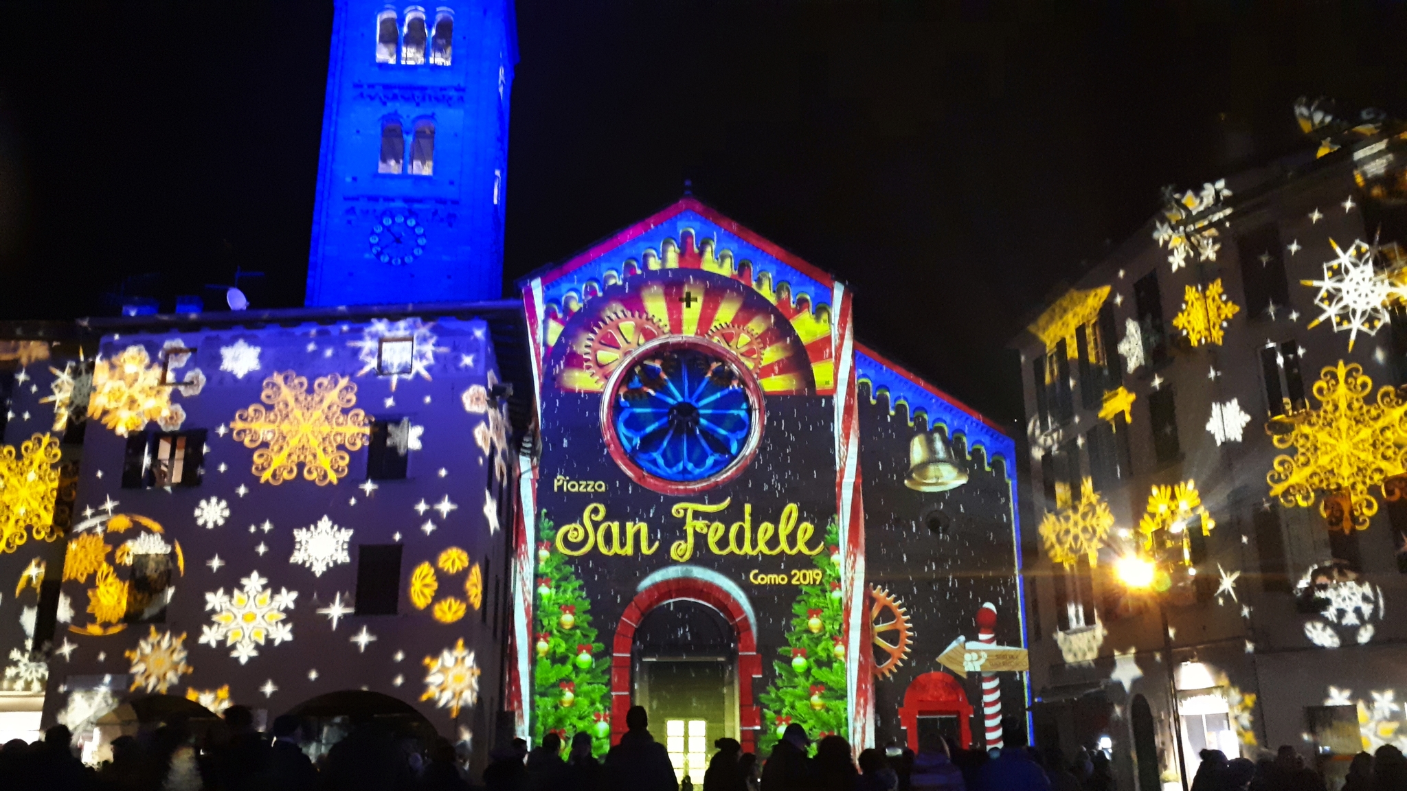 Lake Como Christmas Lights Bild