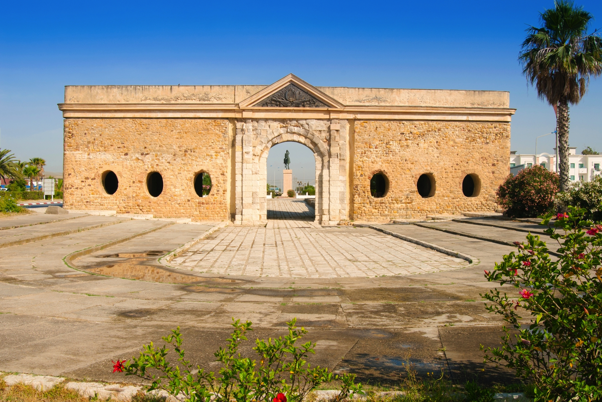 Ottoman Monumental Gate, La Goulette, Tunesien Bild
