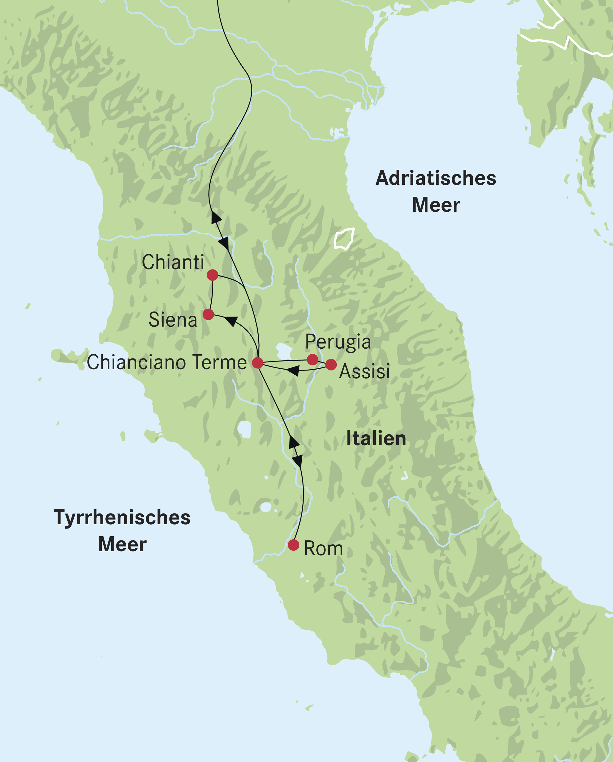 Toskana Karte