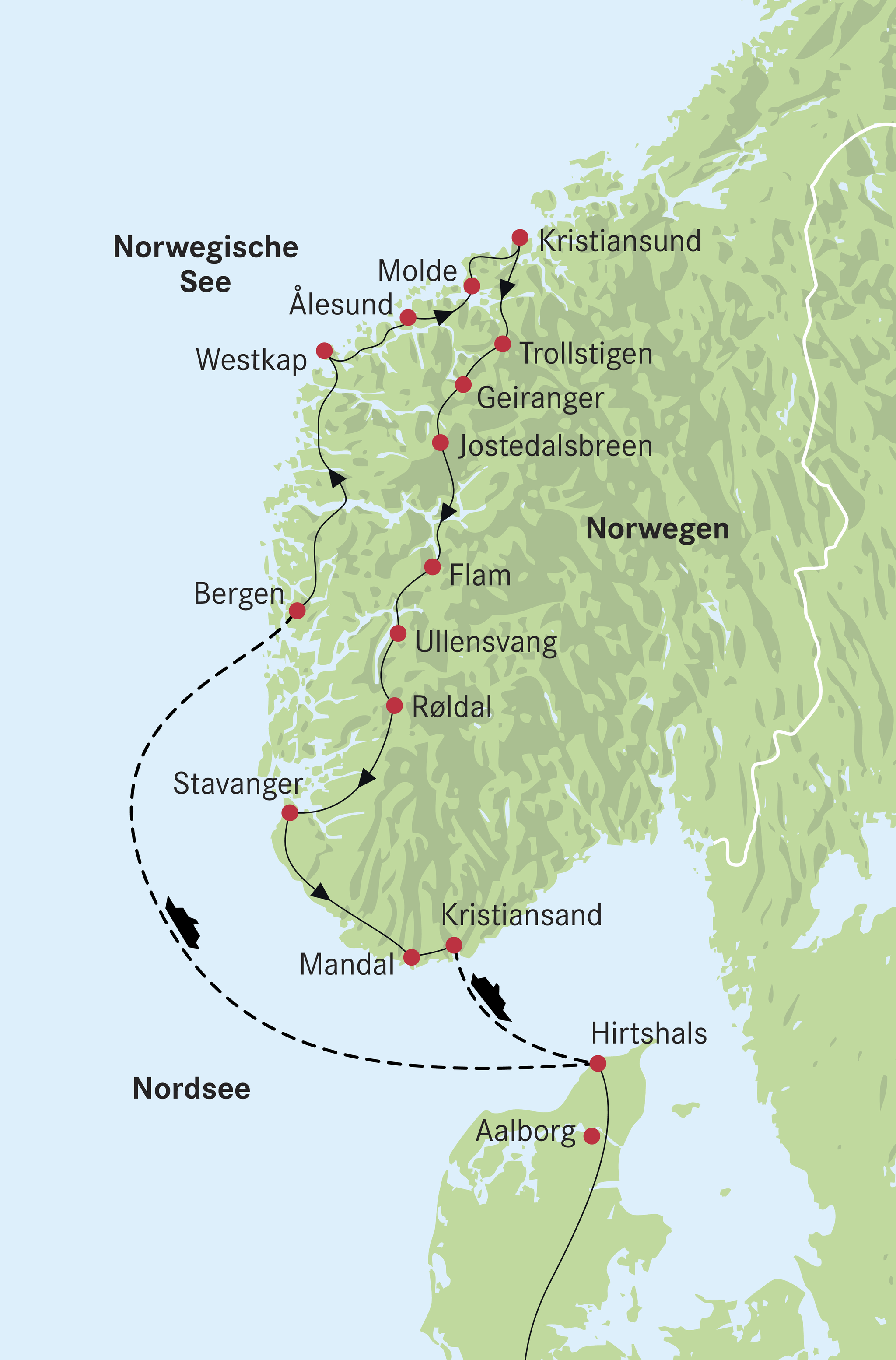 Panoramastrassen Südnorwegen
