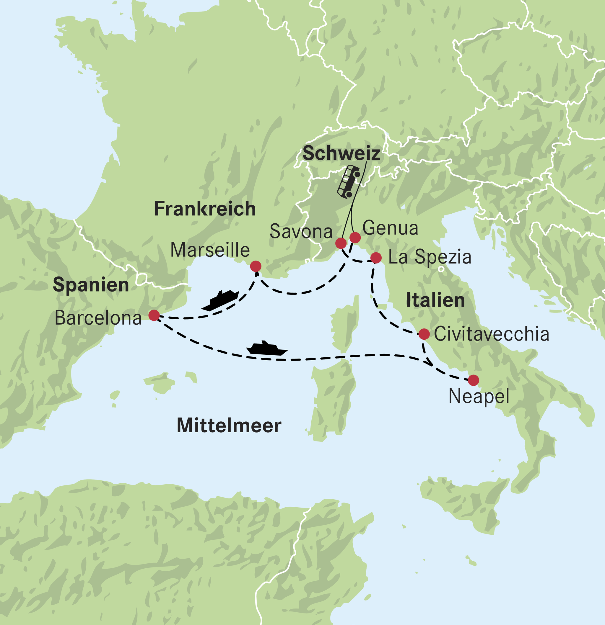 Mittelmeer-Kreuzfahrt