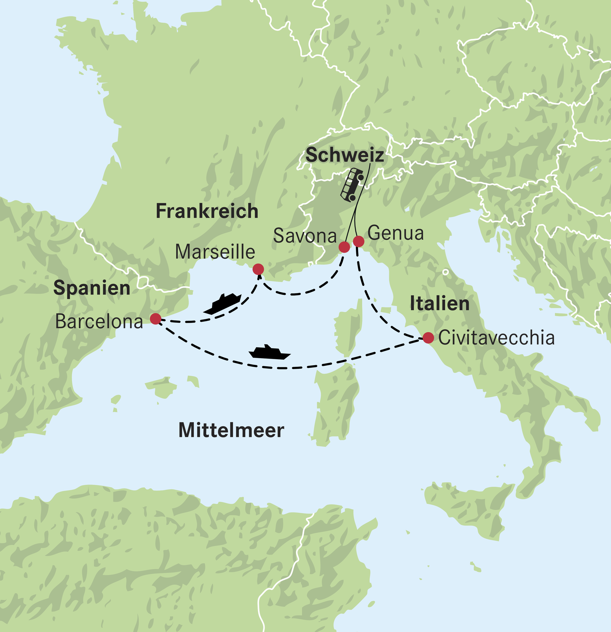 Mittelmeer-Kreuzfahrt