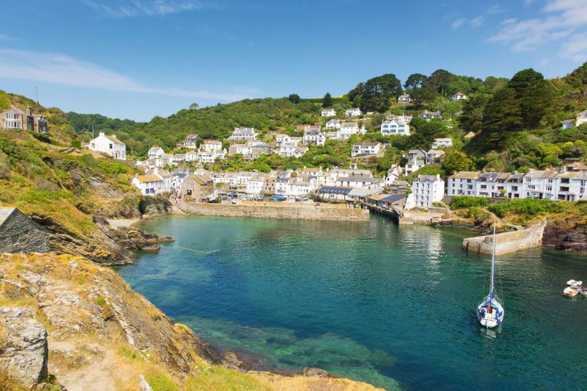 Fischerdorf an der Cornischen Küste Bild