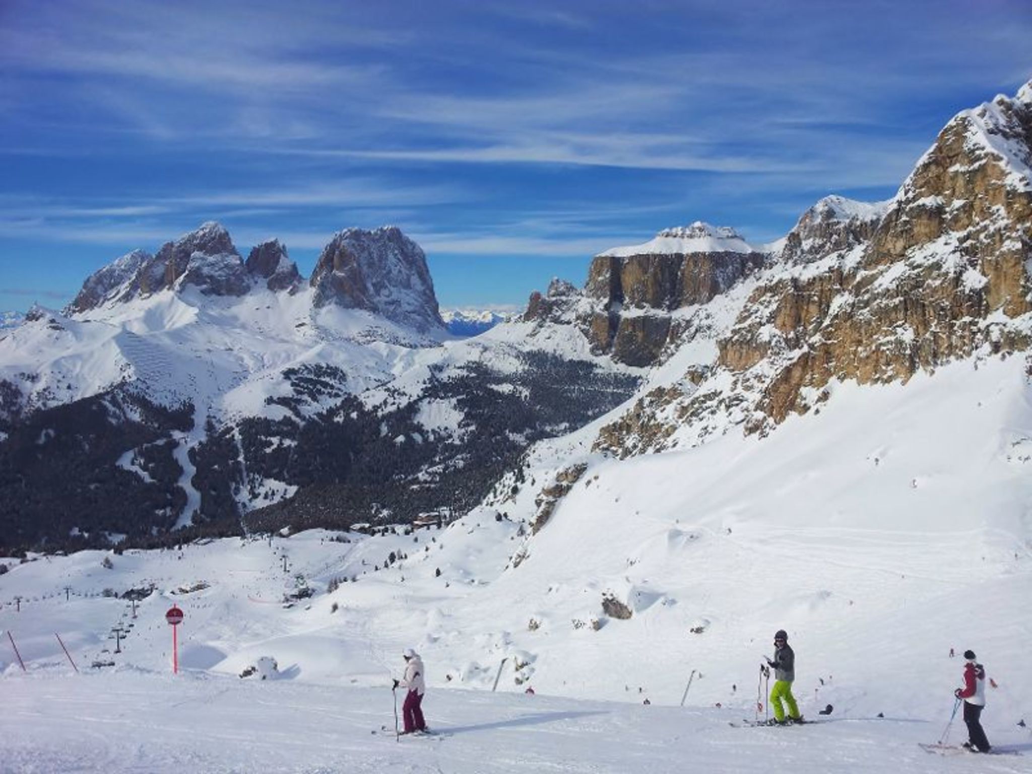 Piste auf der Sella Ronda Bild