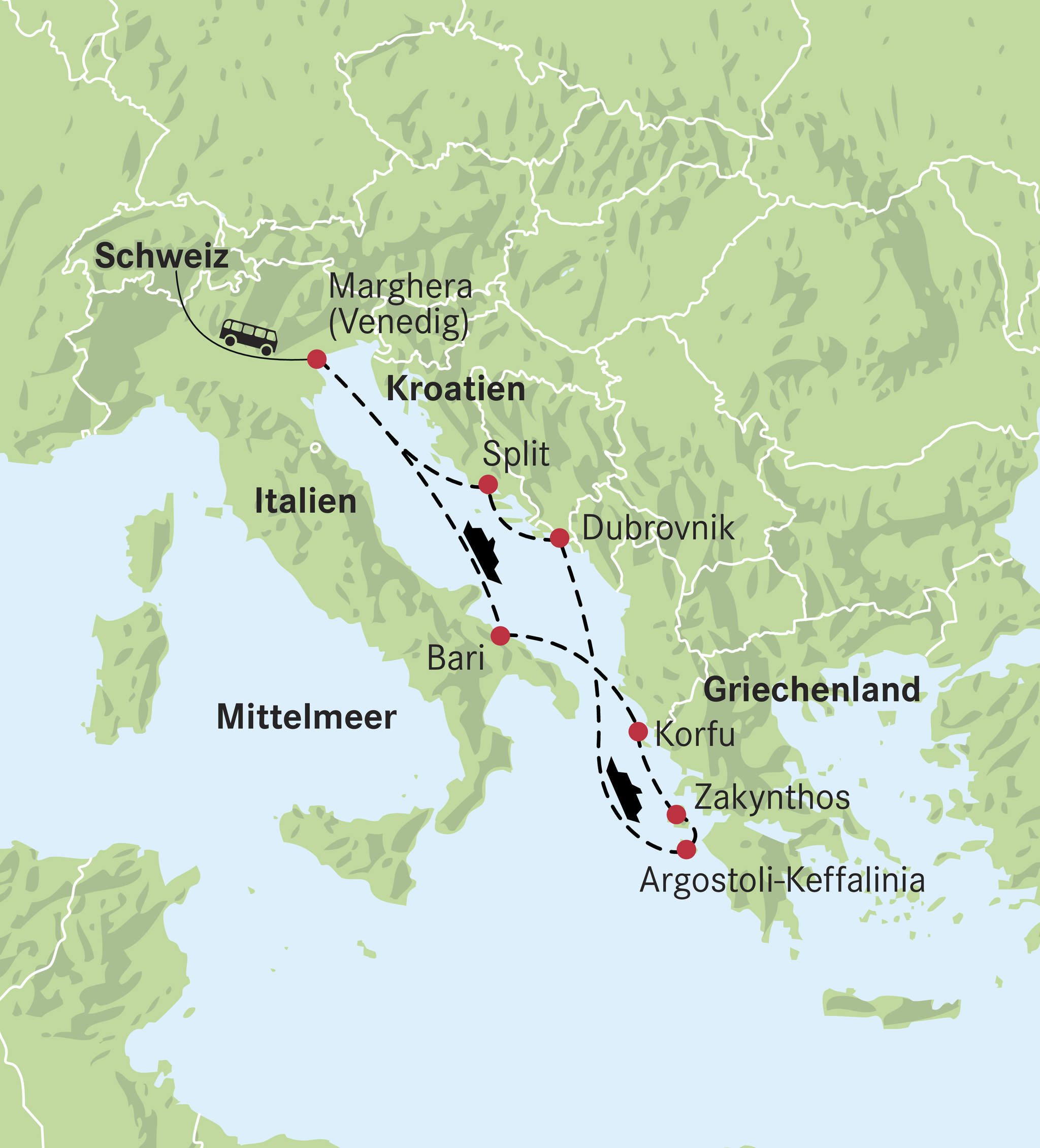 Karte Costa Deliziosa