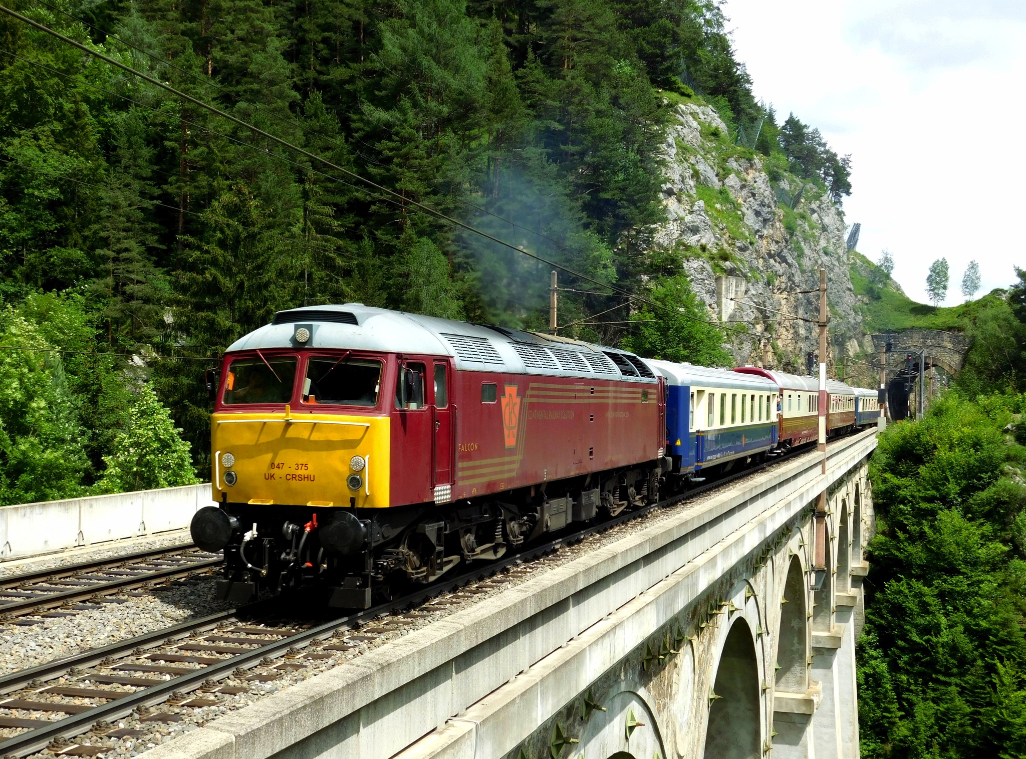 Nostalgiezug entlang des Donauknies Bild