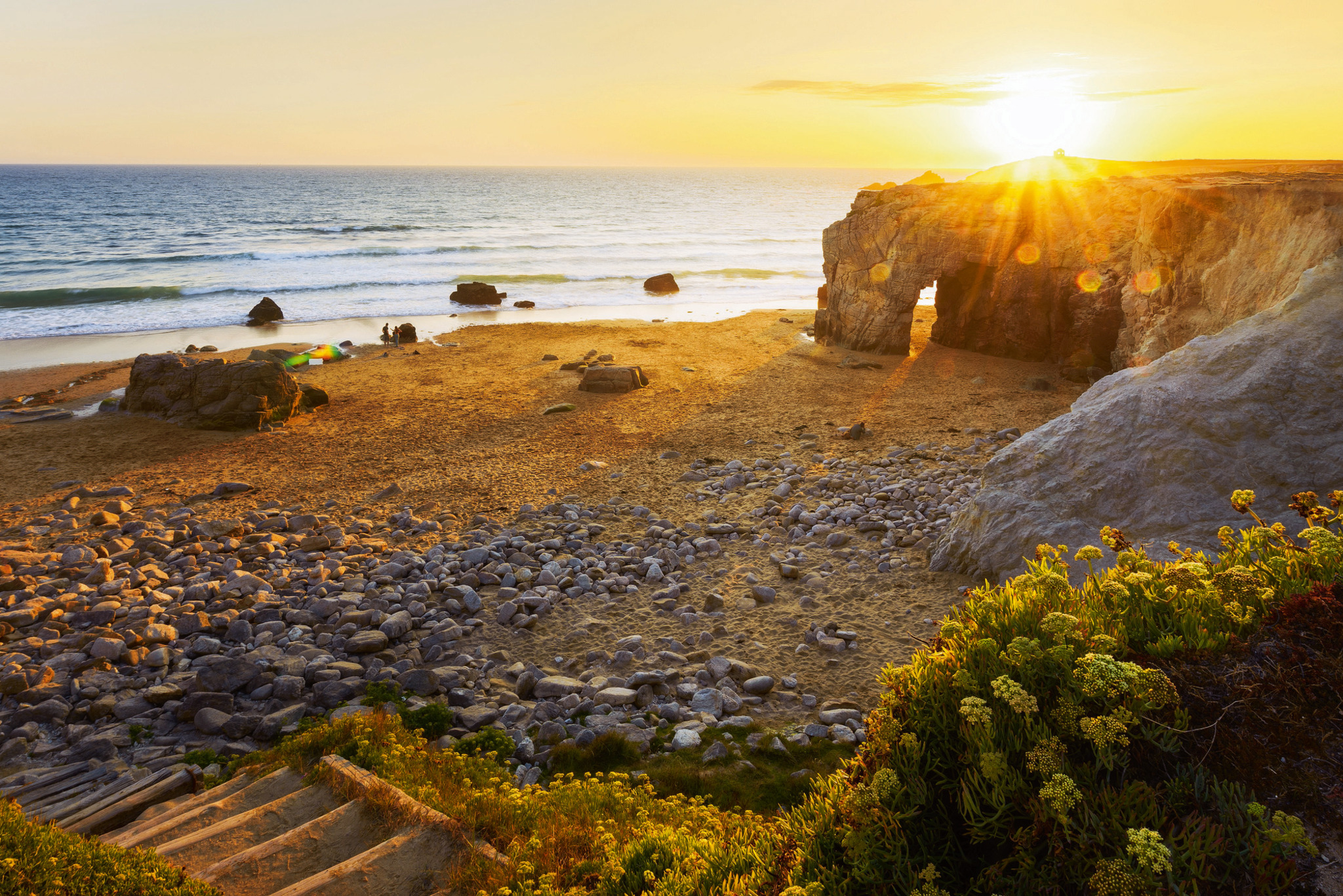 Küste in der Bretagne Bild
