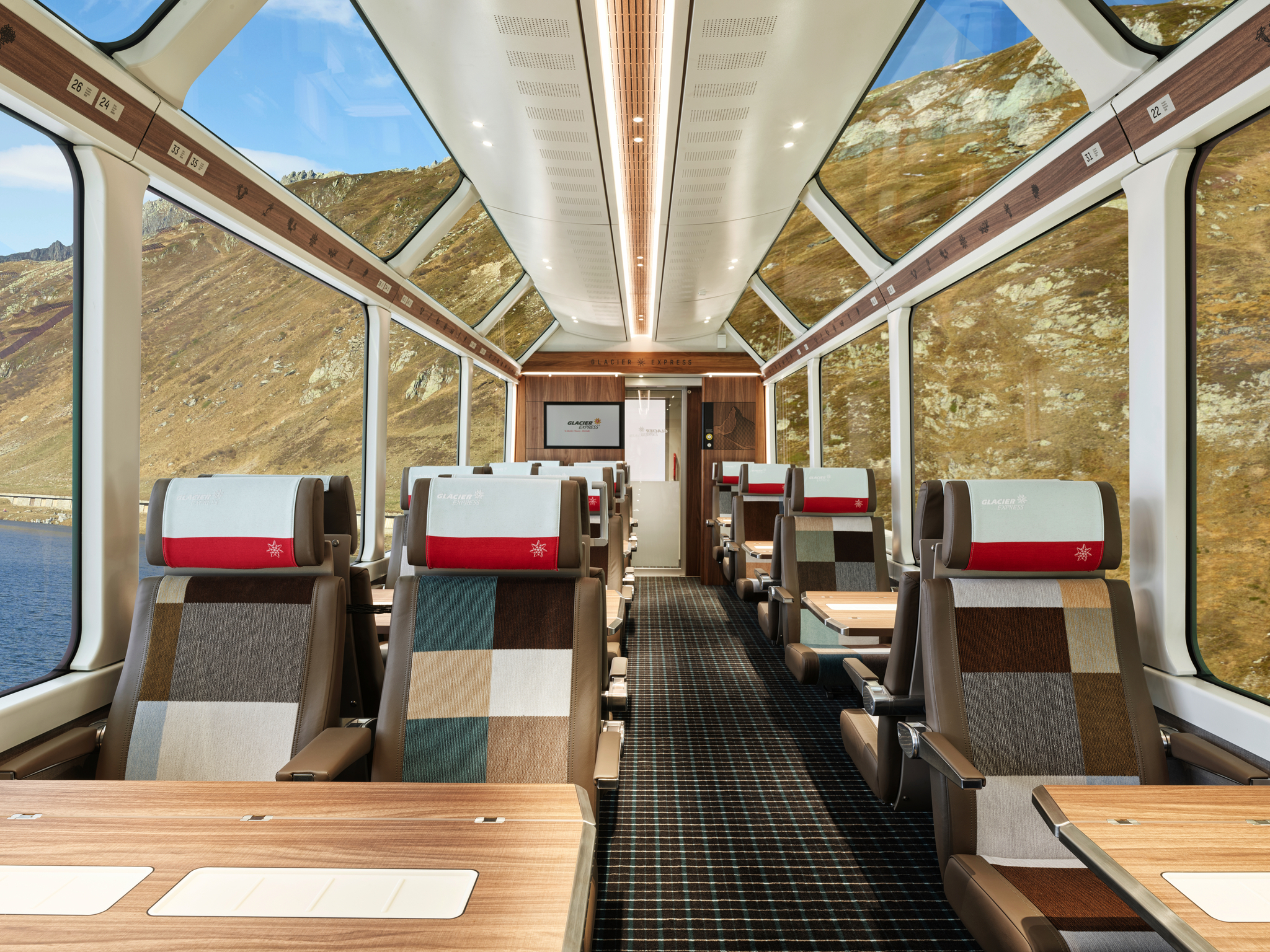 1. Klasse im Glacier Express Bild