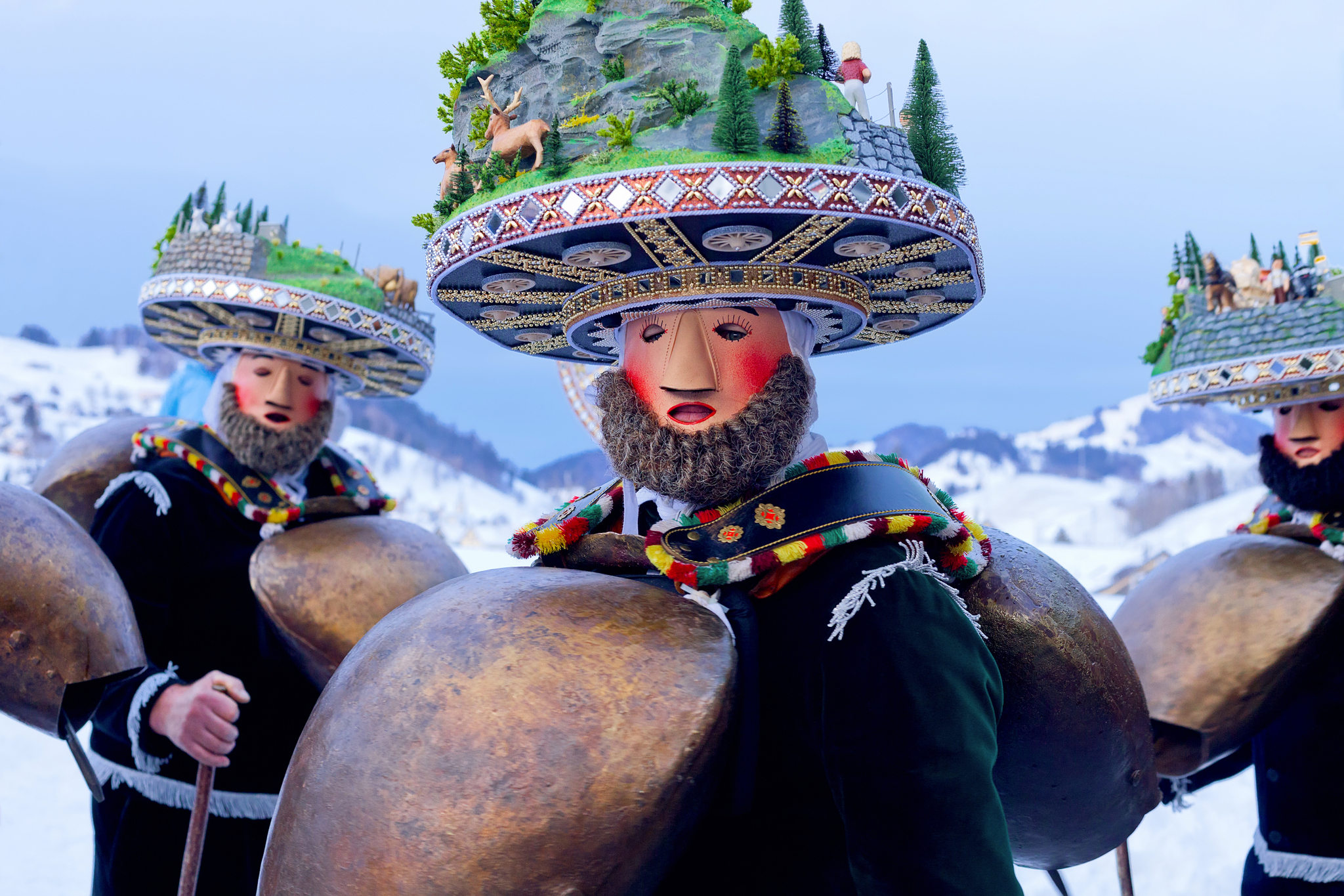 Silvesterchlausen in Urnäsch Bild