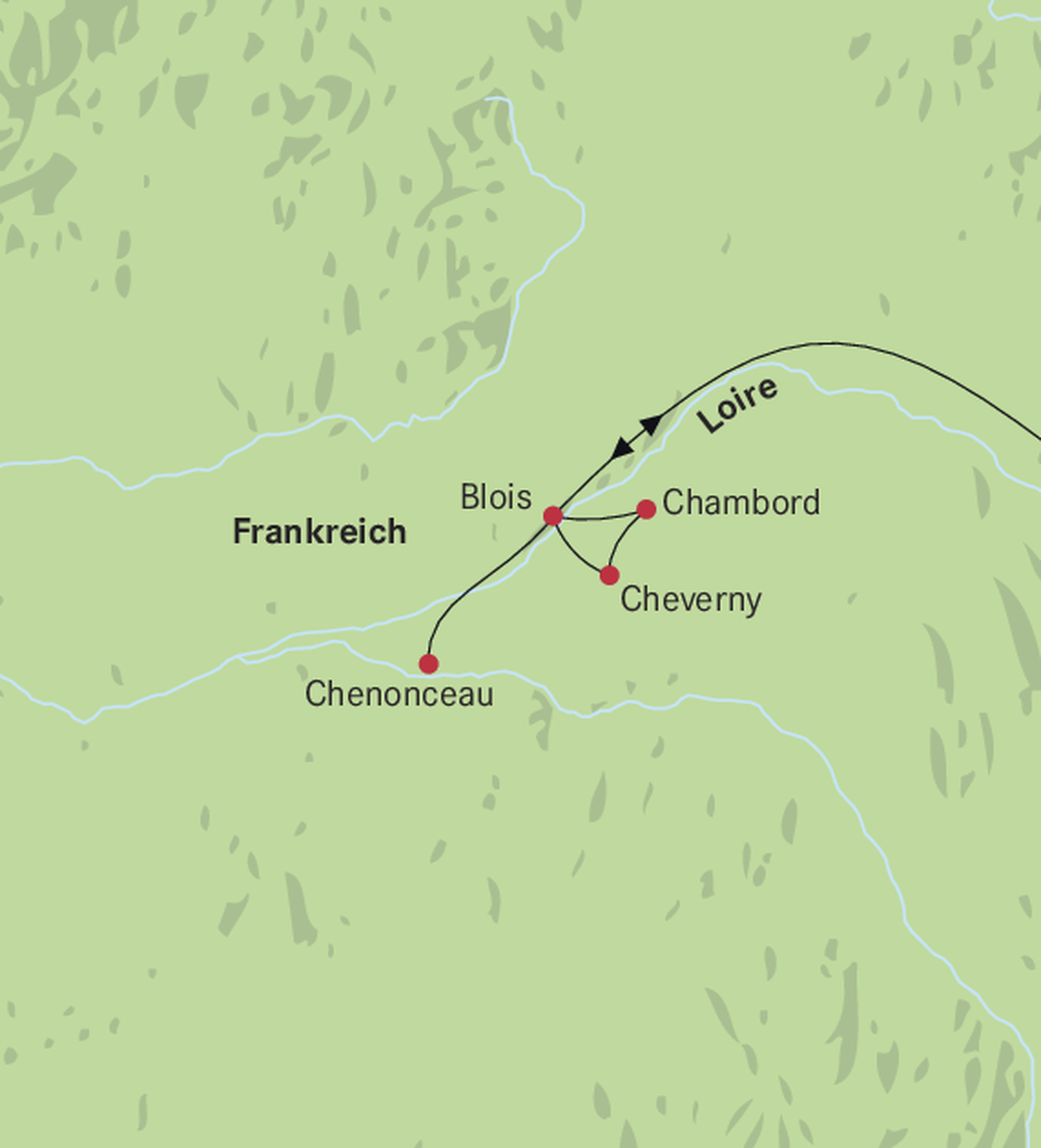 Karte Loire