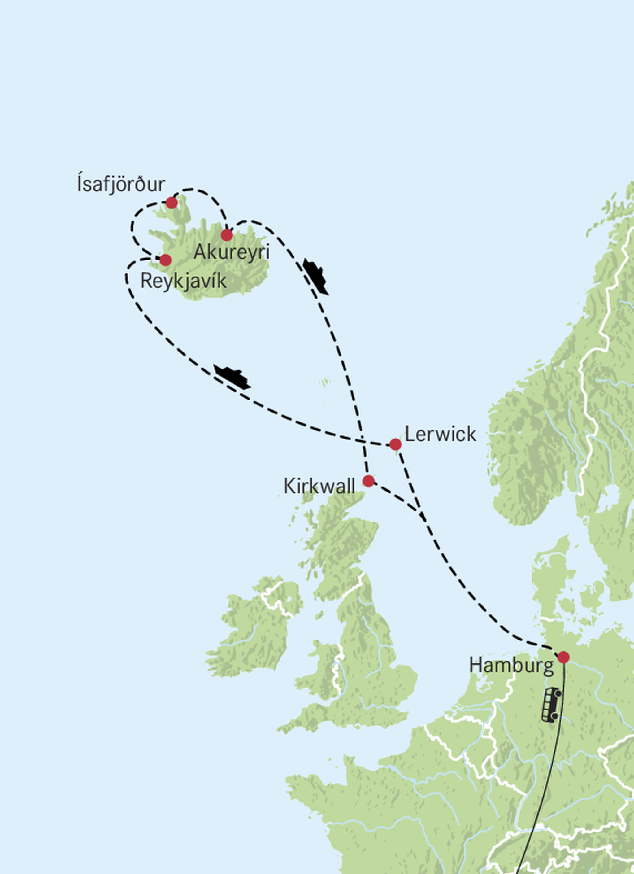 Karte Island