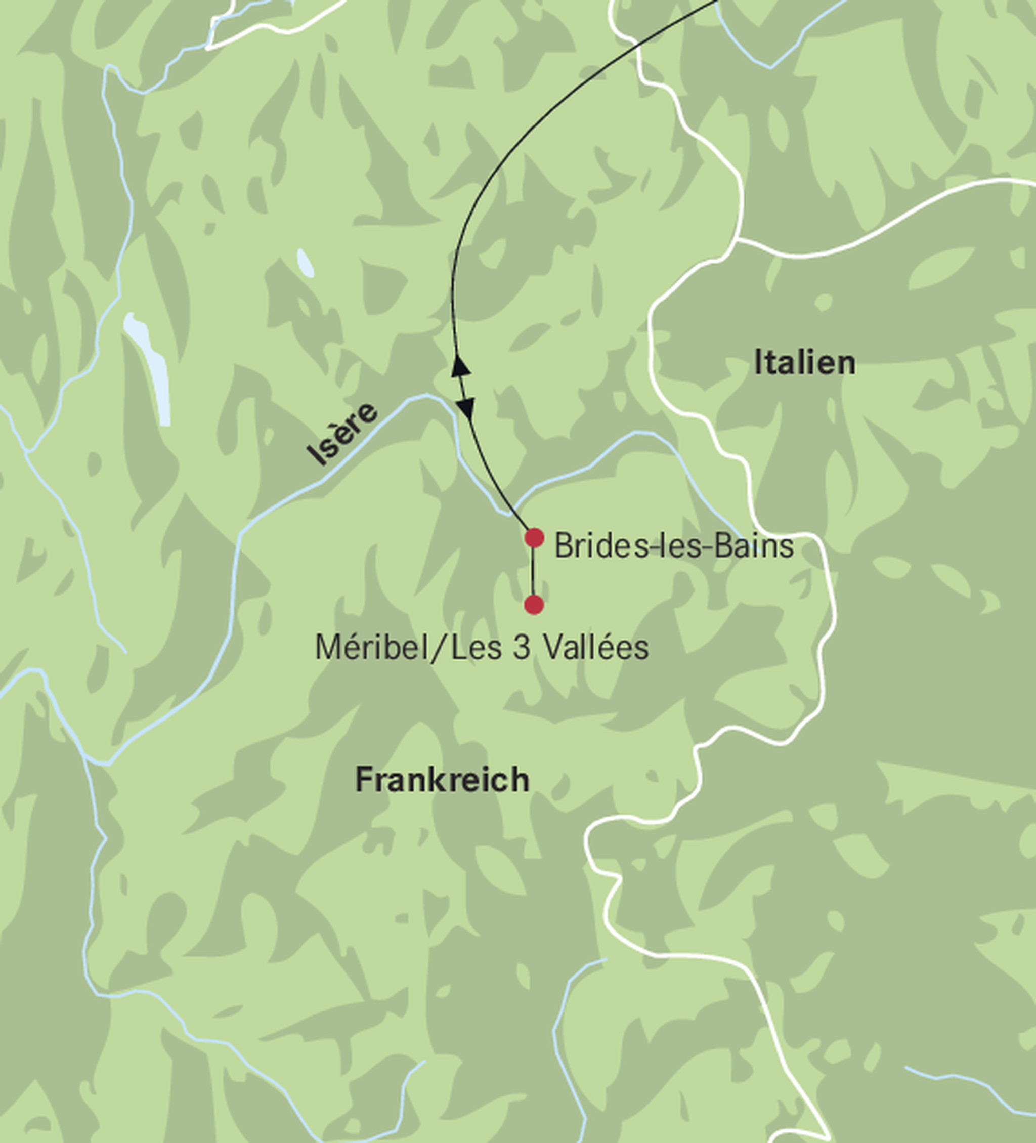 Karte Méribel