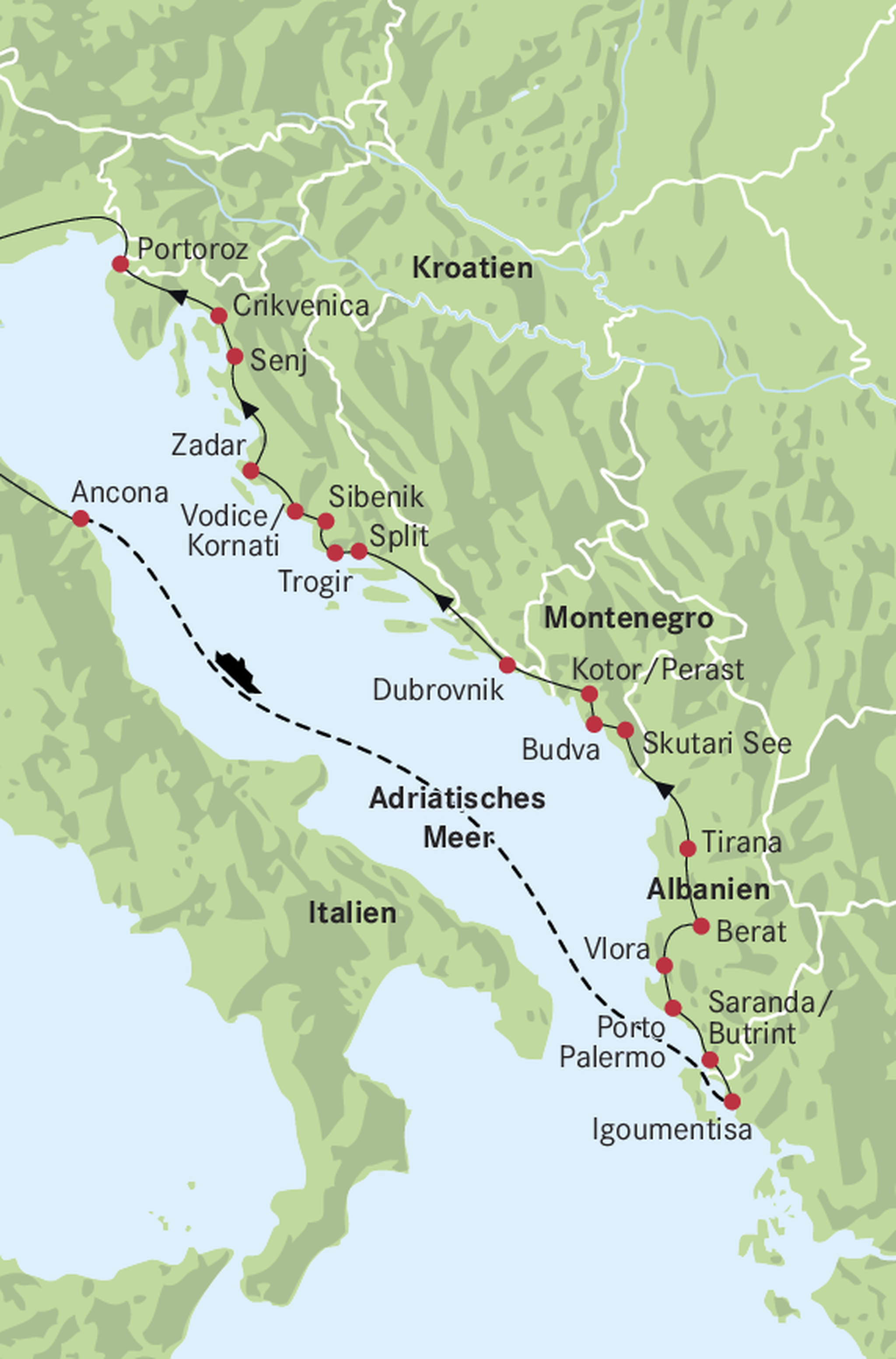 Karte Balkan