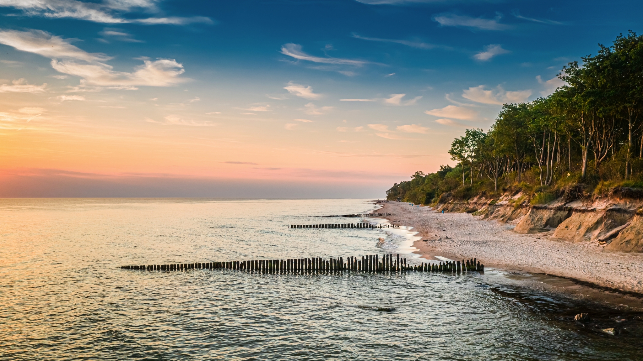 Sonnenuntergang an der Ostsee Bild
