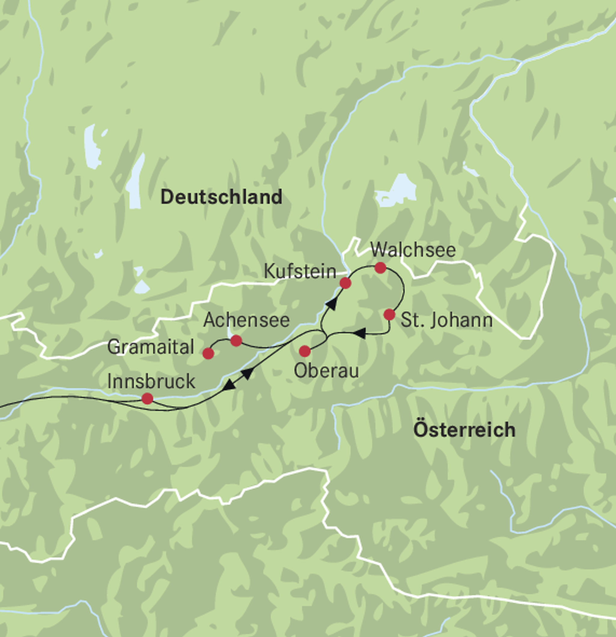 Karte Oberau