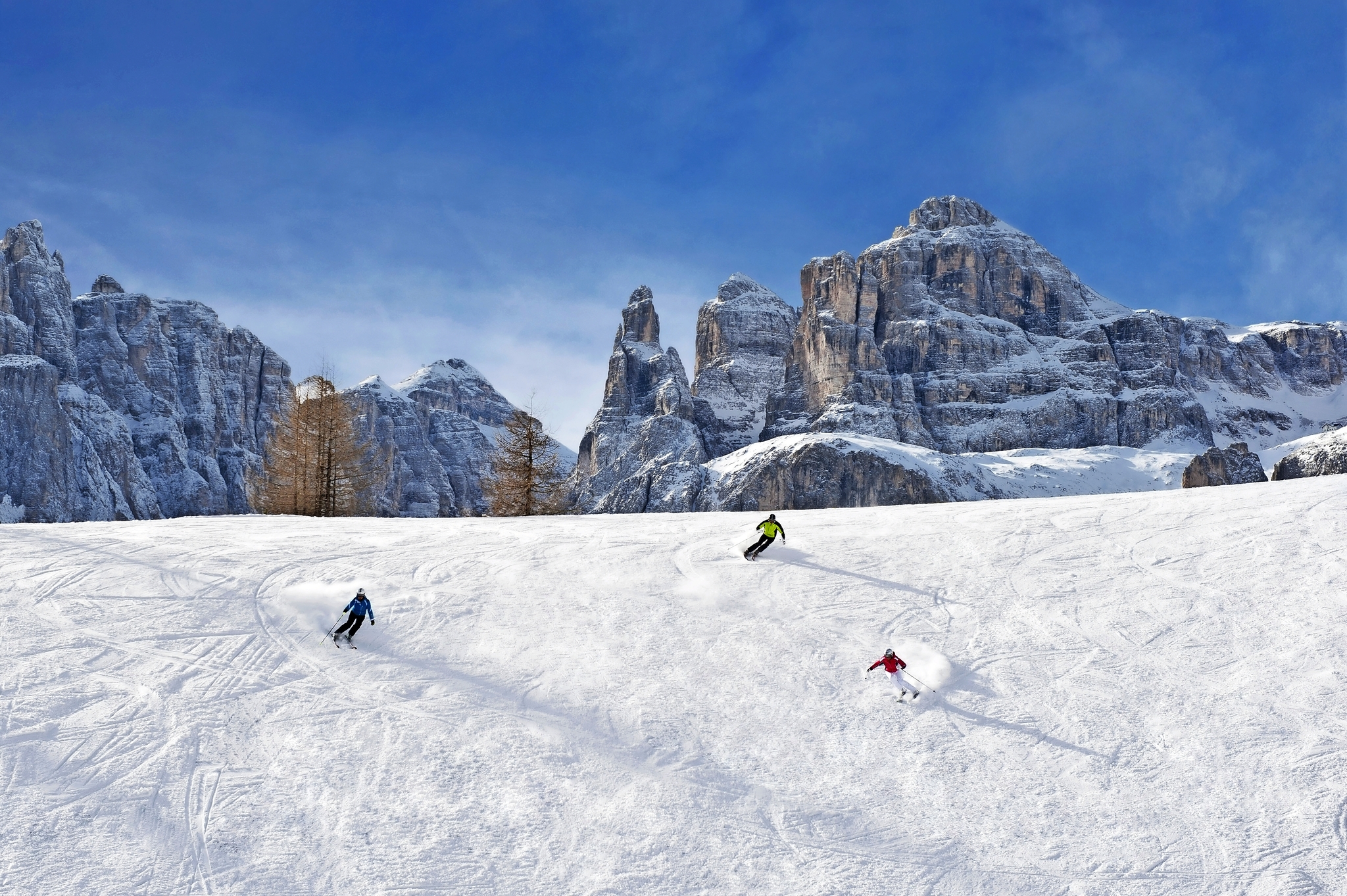 Skifahren in Alta Badia Bild