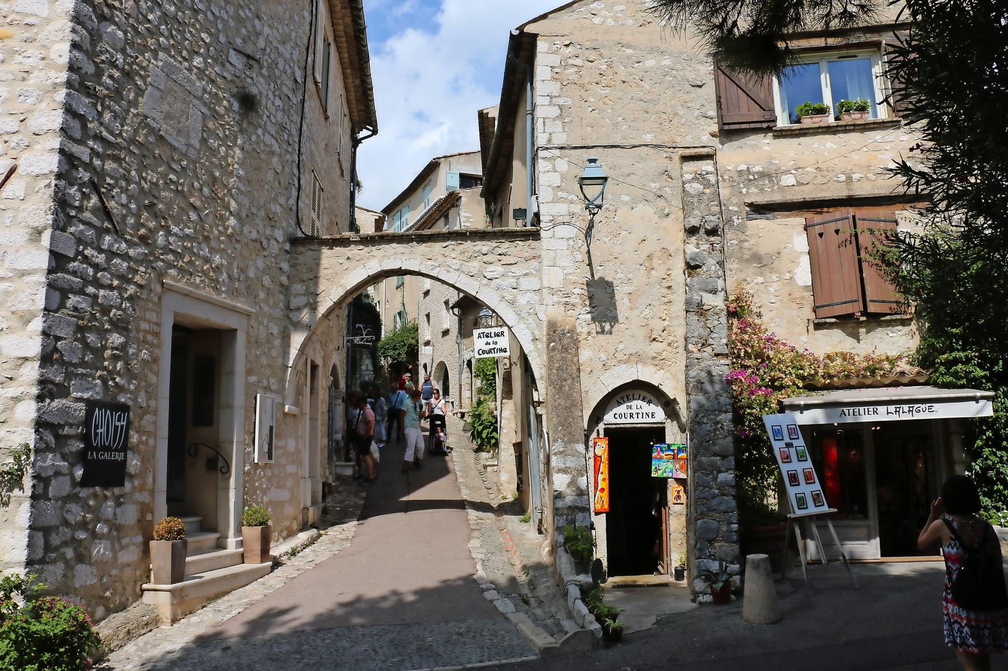 Gassen in Saint-Paul-de-Vence Bild