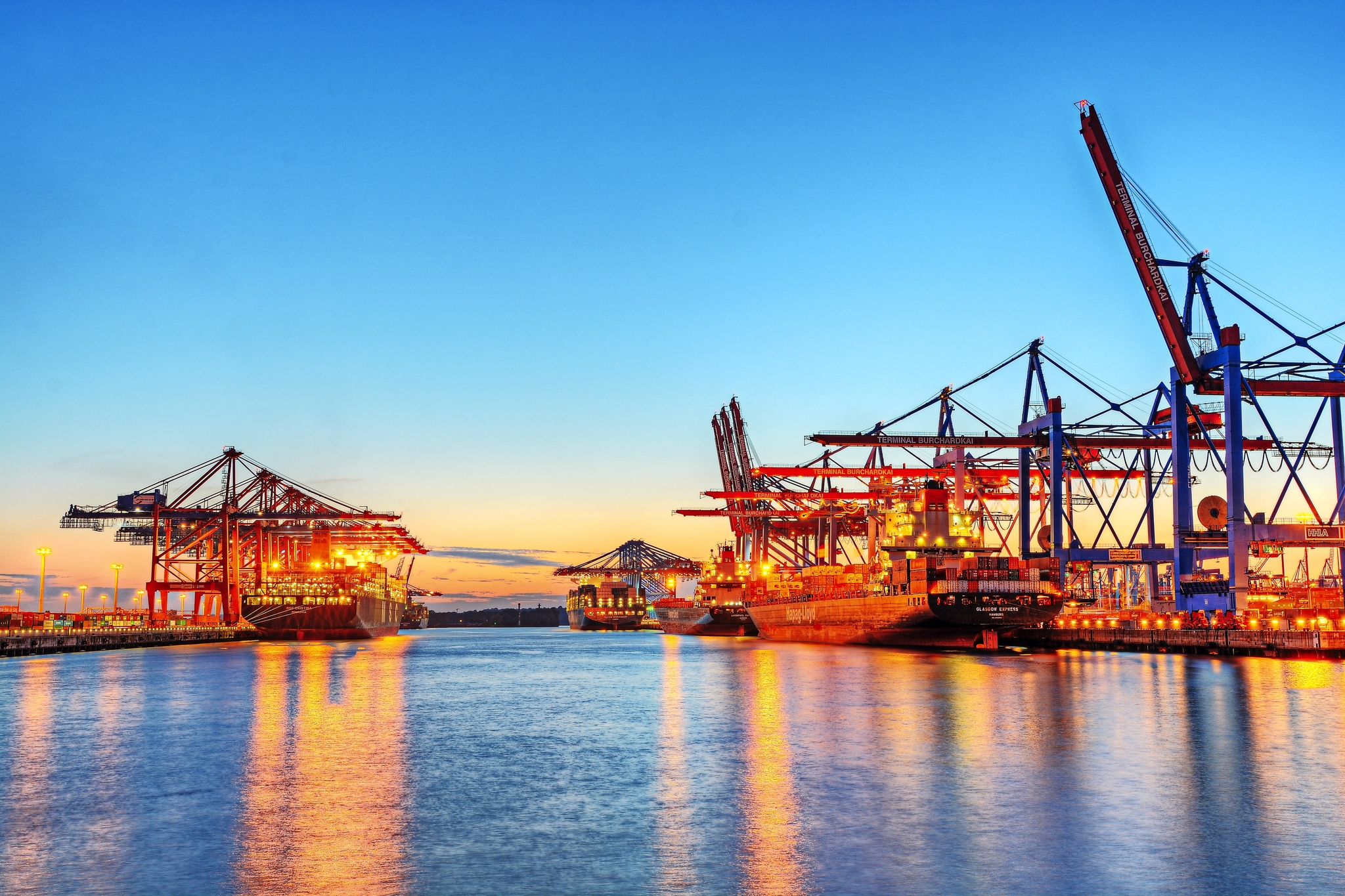 Hamburg Container Hafen Bild