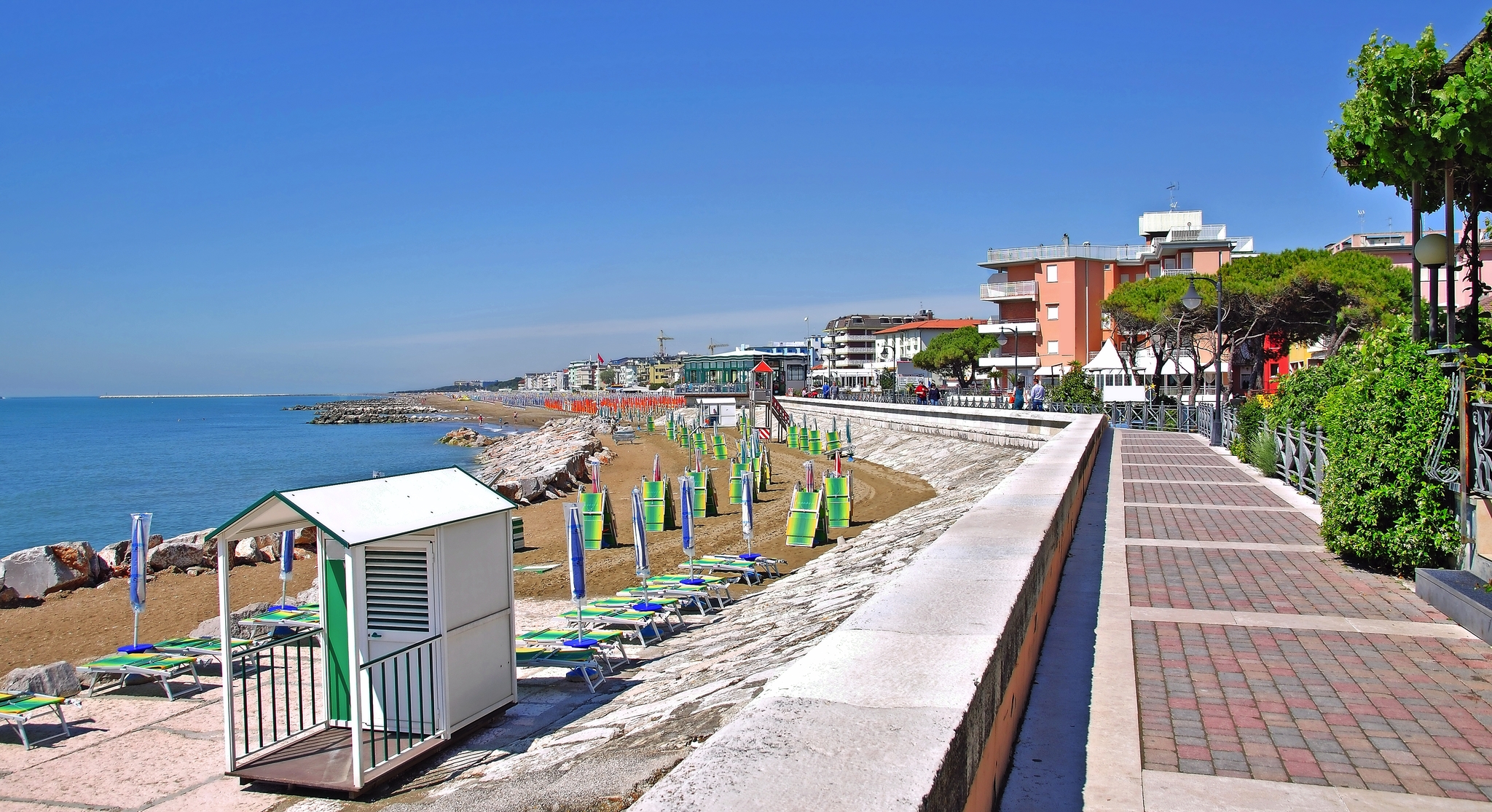 Promenade in Caorle Bild
