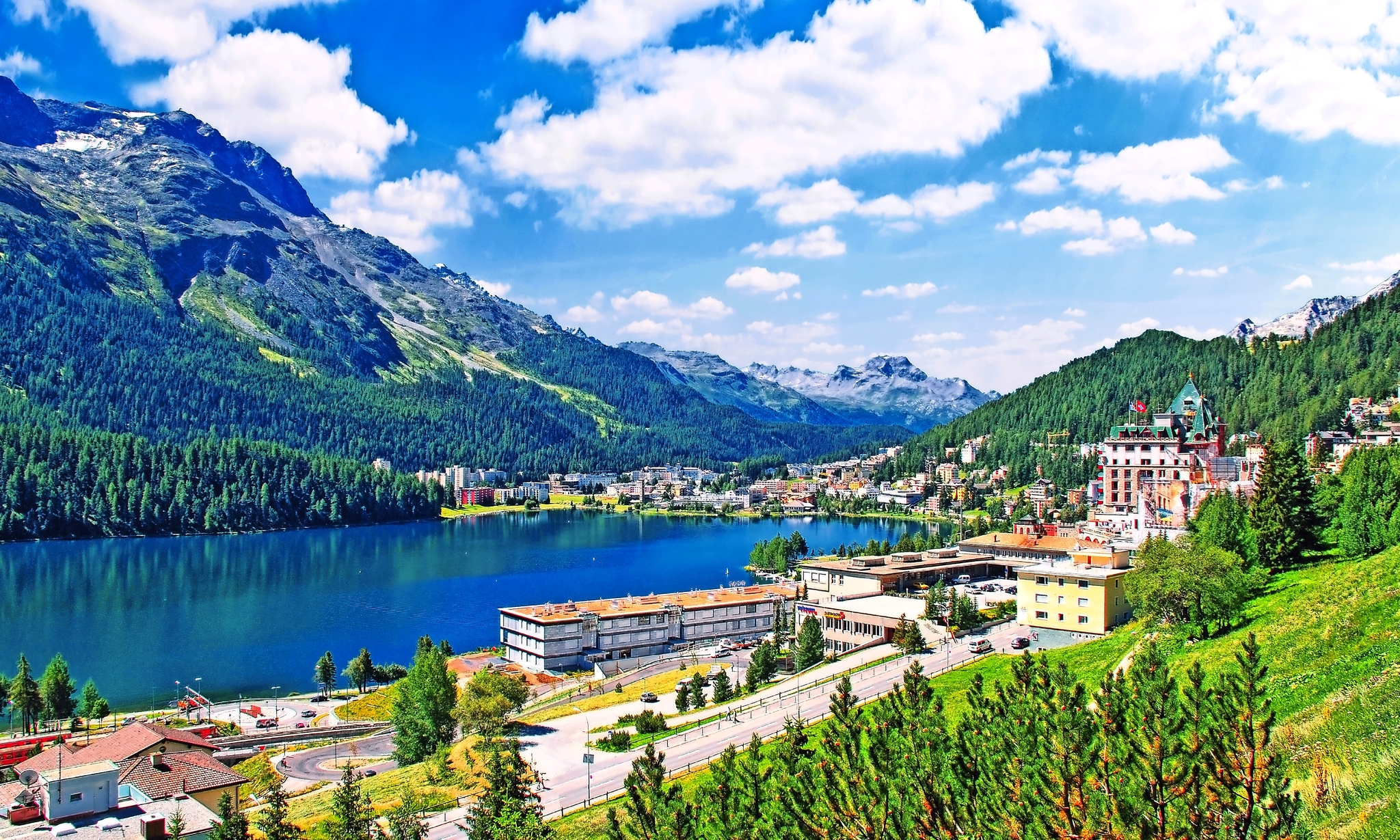 St. Moritz mit St. Moritzersee Bild